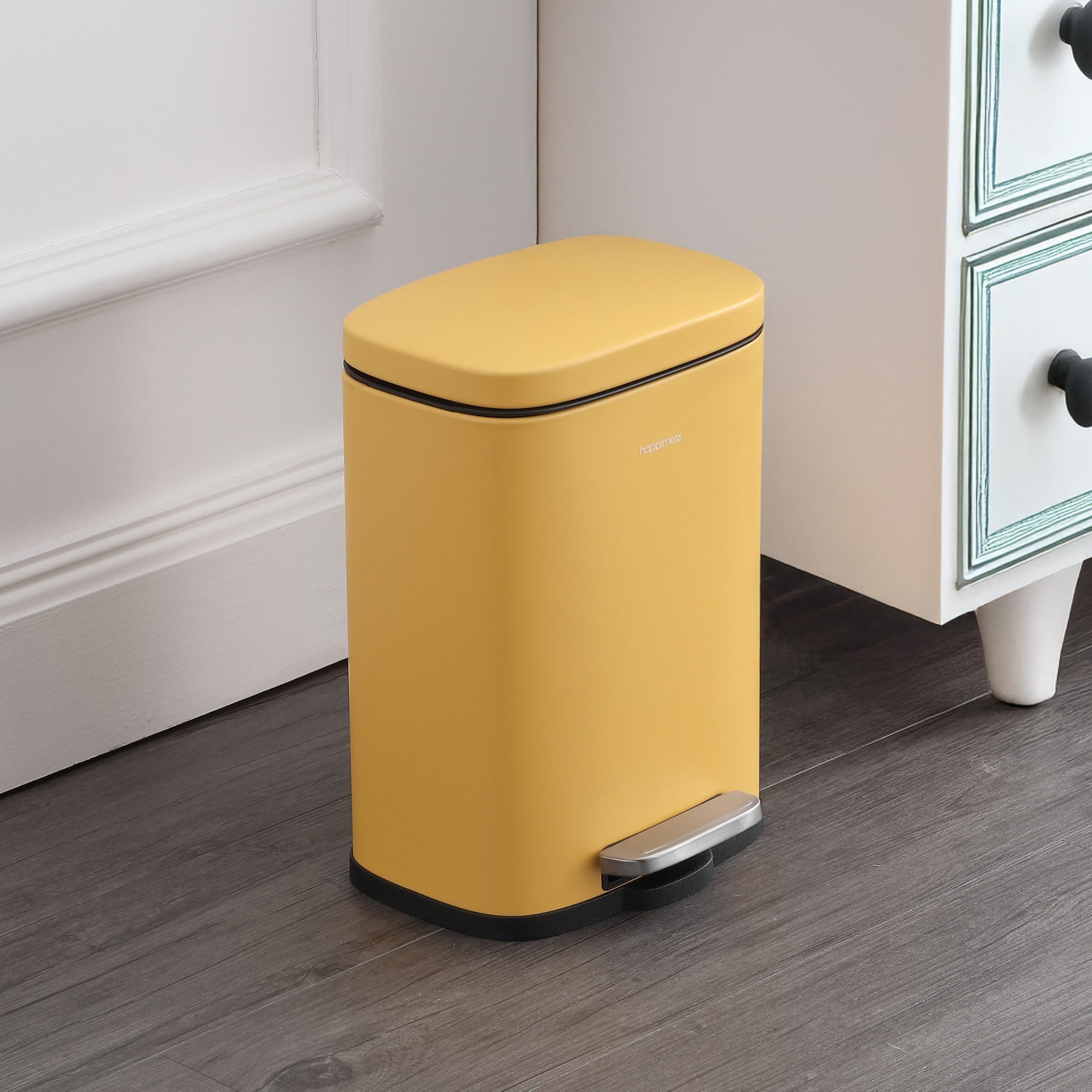 Connor 2 Piece Iron Trash Can (2 Count)