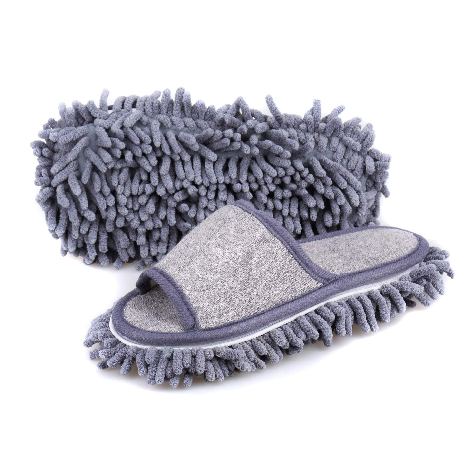 Women's Microfiber Floor Cleaning Mop Slippers with Terry Towel Fabric (150 Gram)