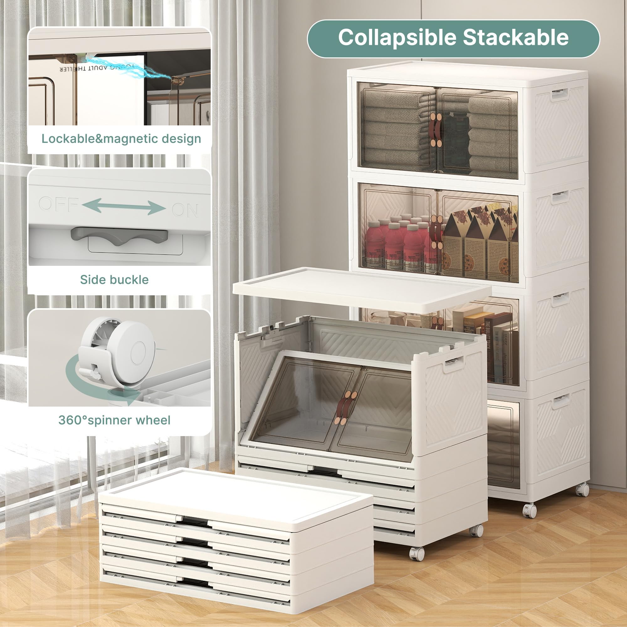 896QT Lockable Plastic Storage Bins