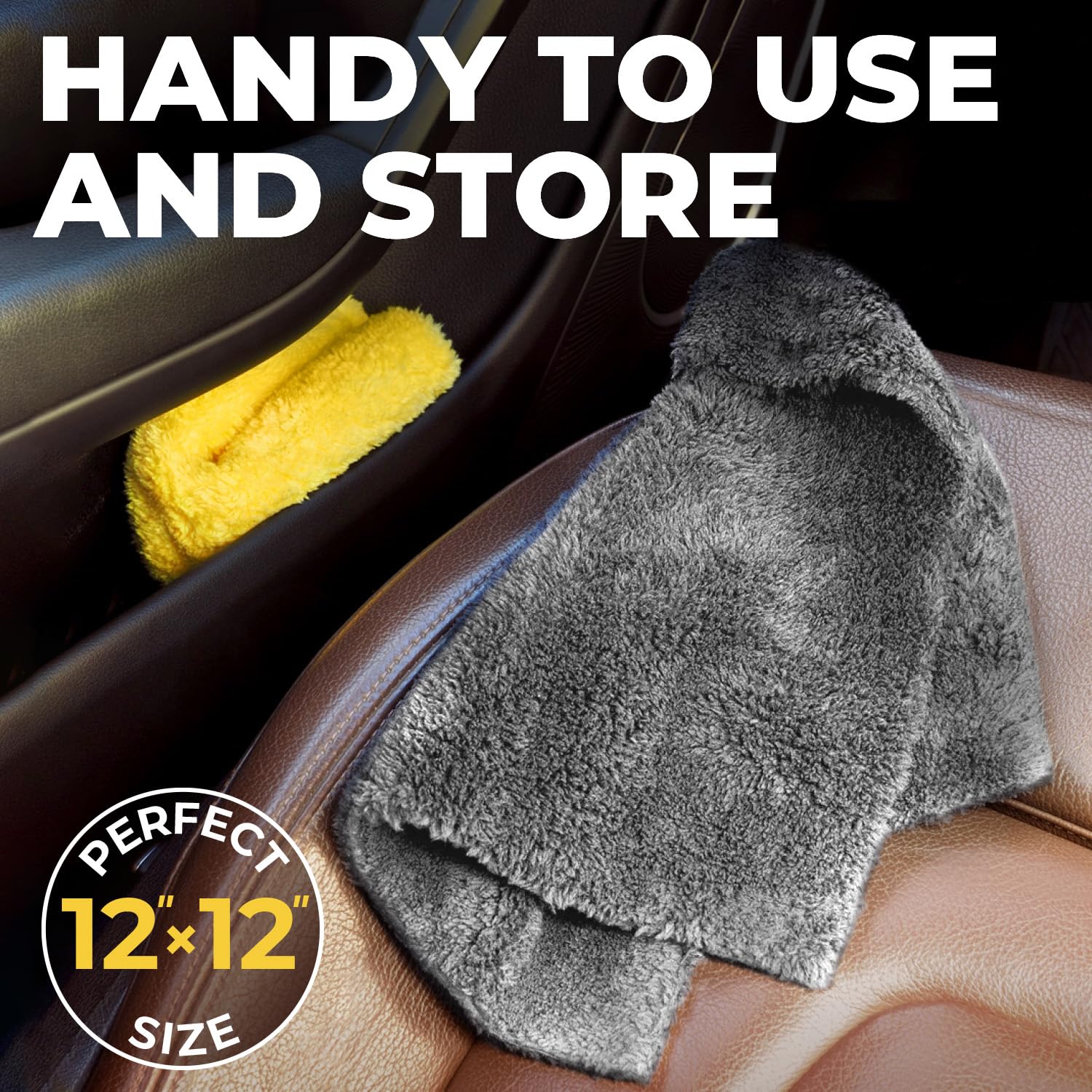 Edgeless Microfiber Car Towels (6 Count)