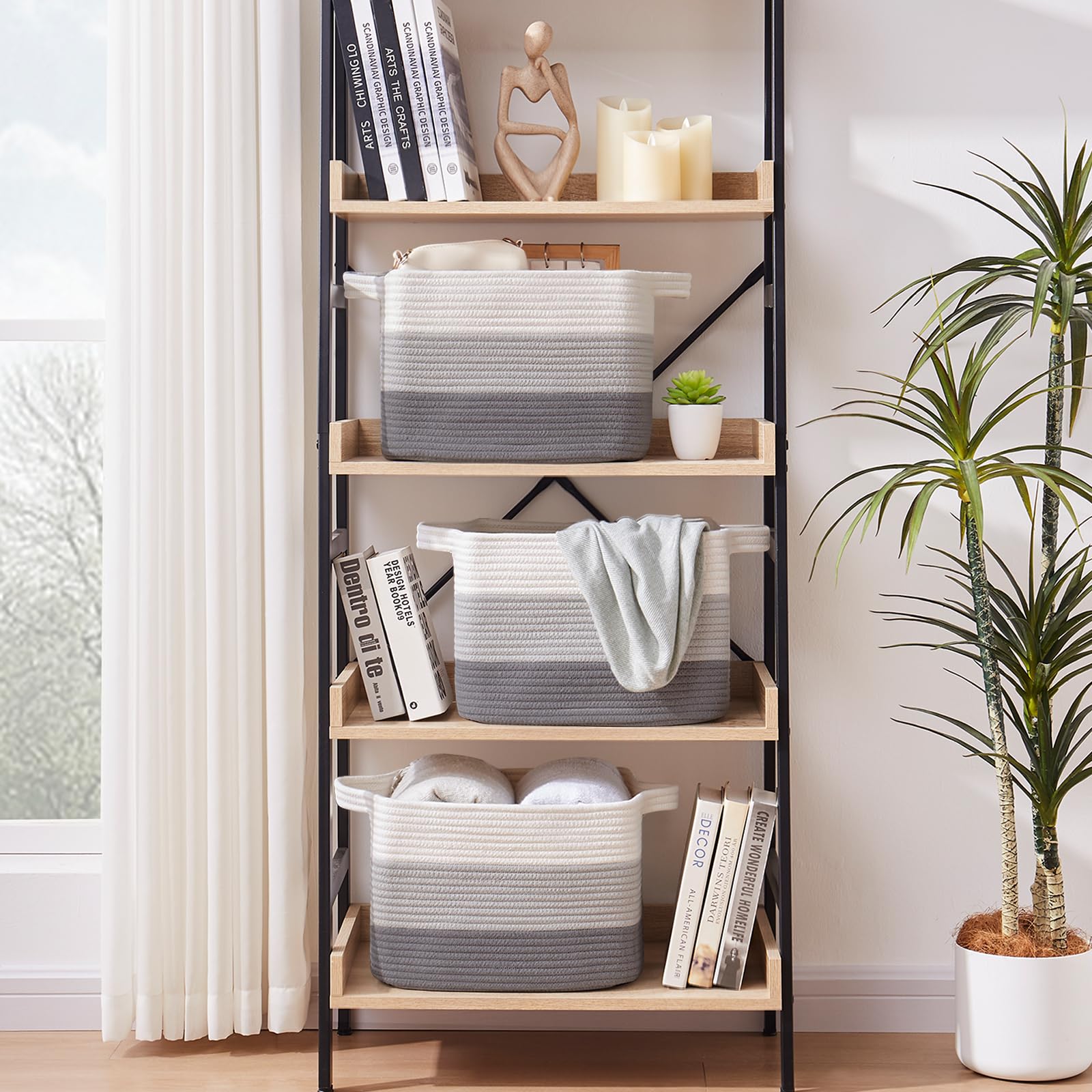 Storage Baskets for Organizing (3 Count)
