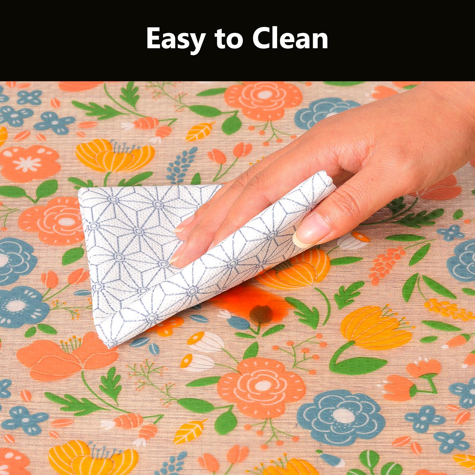 Shelf Liner for Kitchen Cabinets (10 Sq Ft)