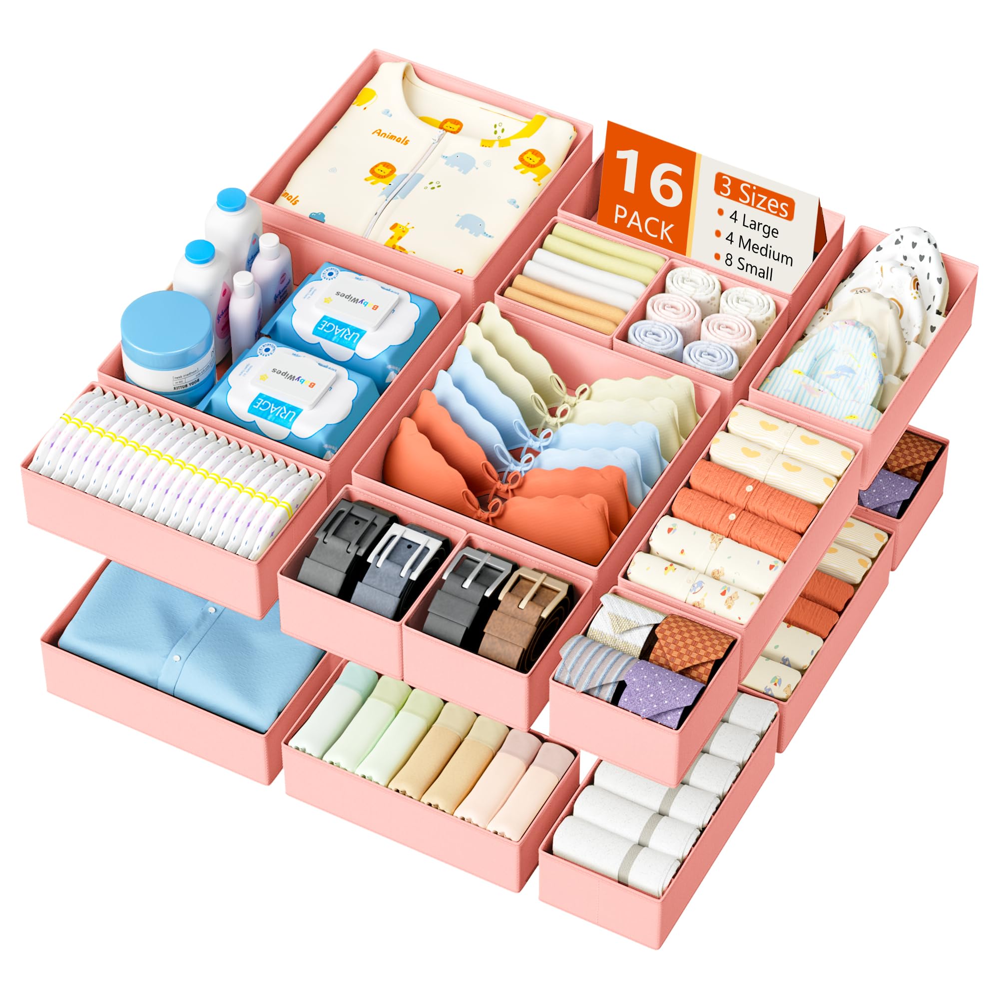 Drawer Organizer Clothes (16 Count)