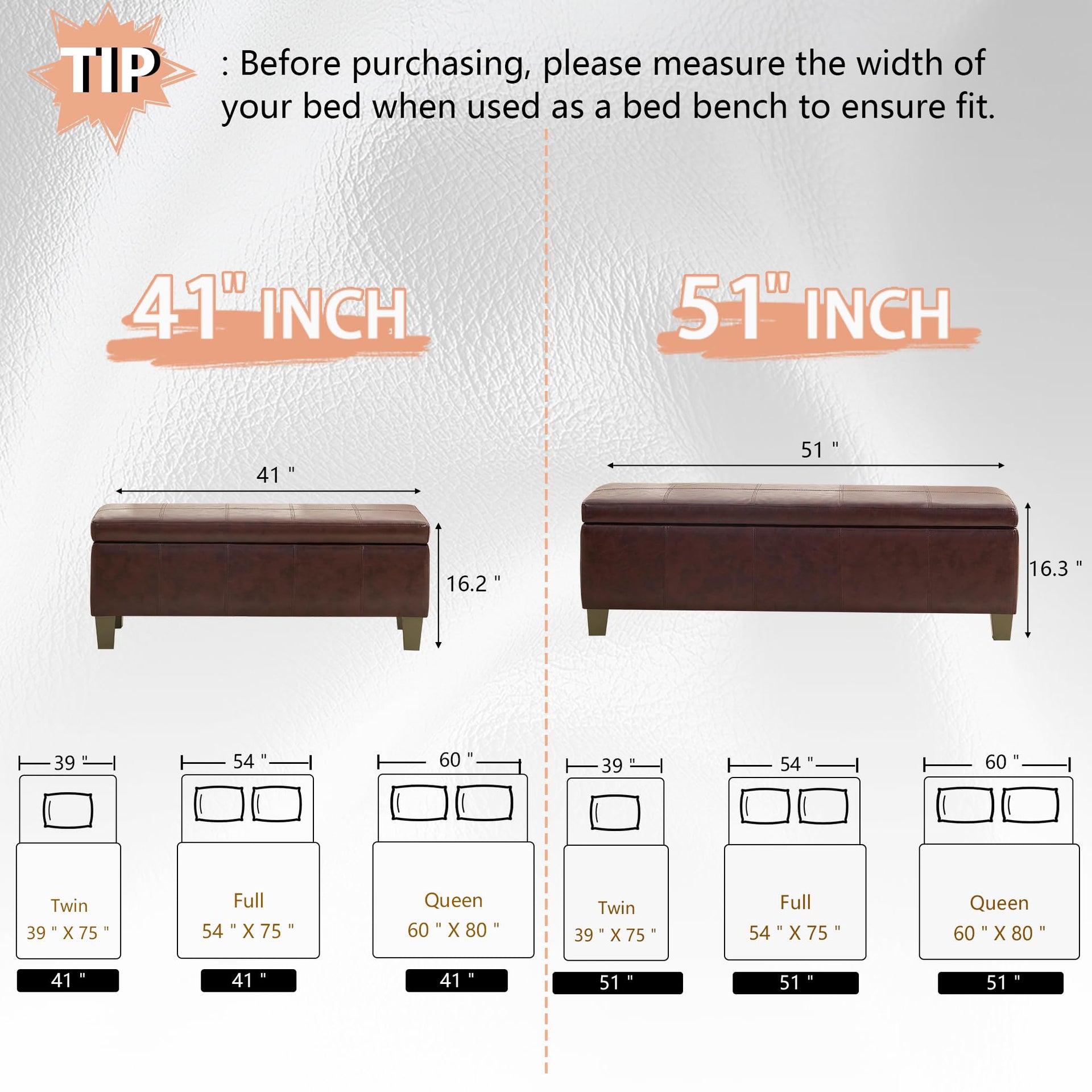 41" Storage Ottoman