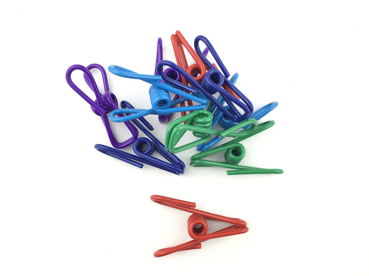 30 Pcs 2 Inch 10 Different Random Colors Chip Clips (30 Count)