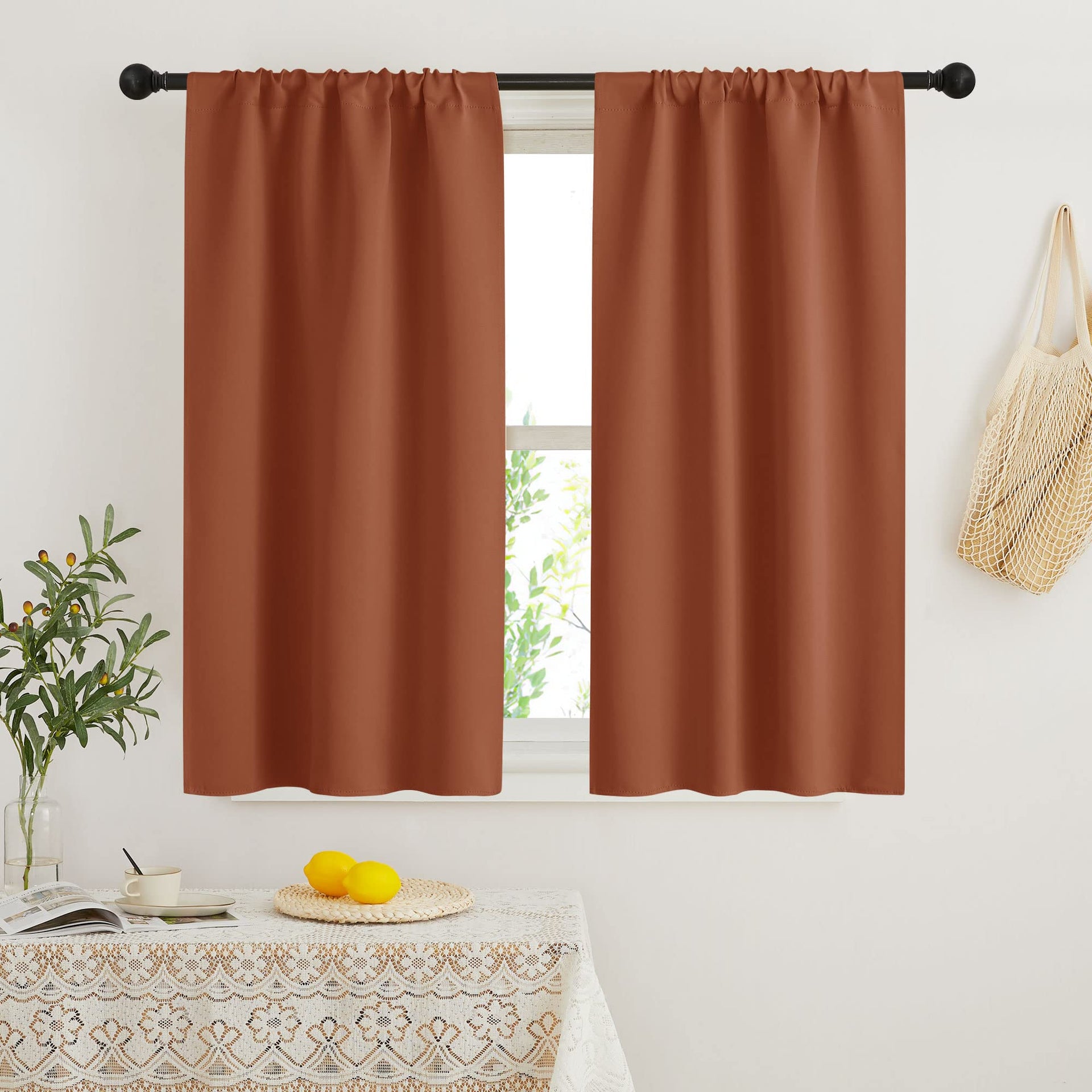 Blackout French Door Window Curtain Coverings (2 Count)