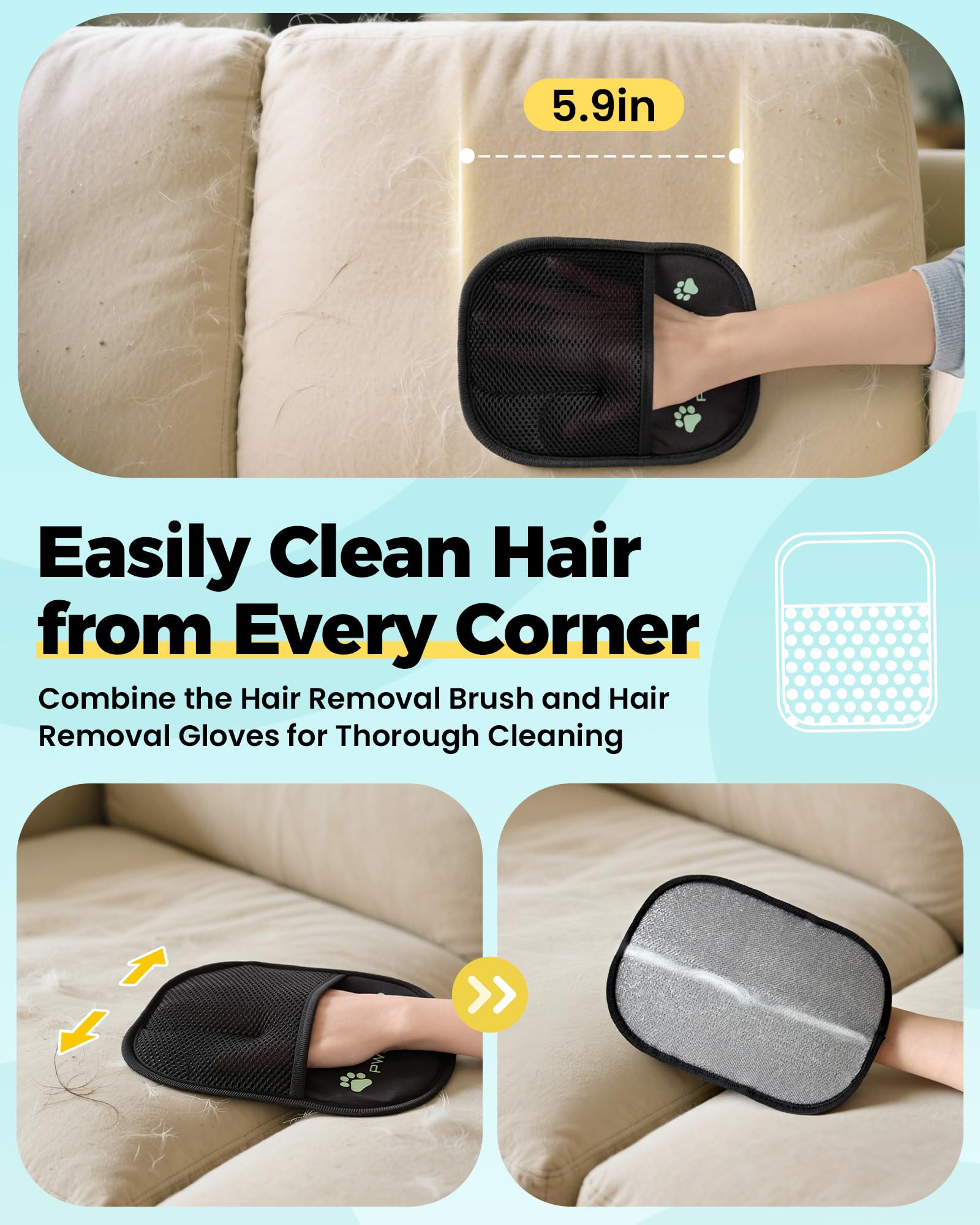 Carpet Rake for Pet Hair Removal Tool