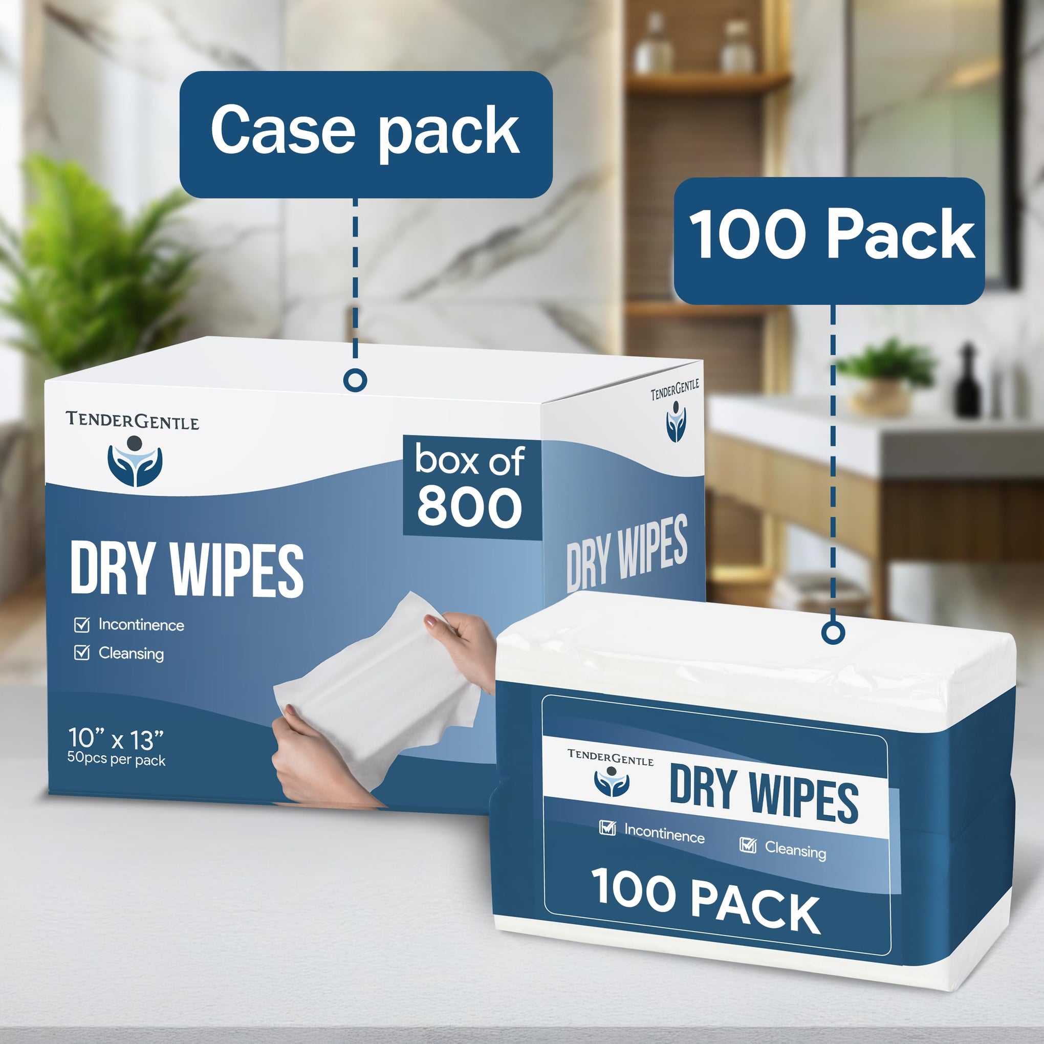 Dry Wipes for Adults (800 Count) - ModHome Supplies