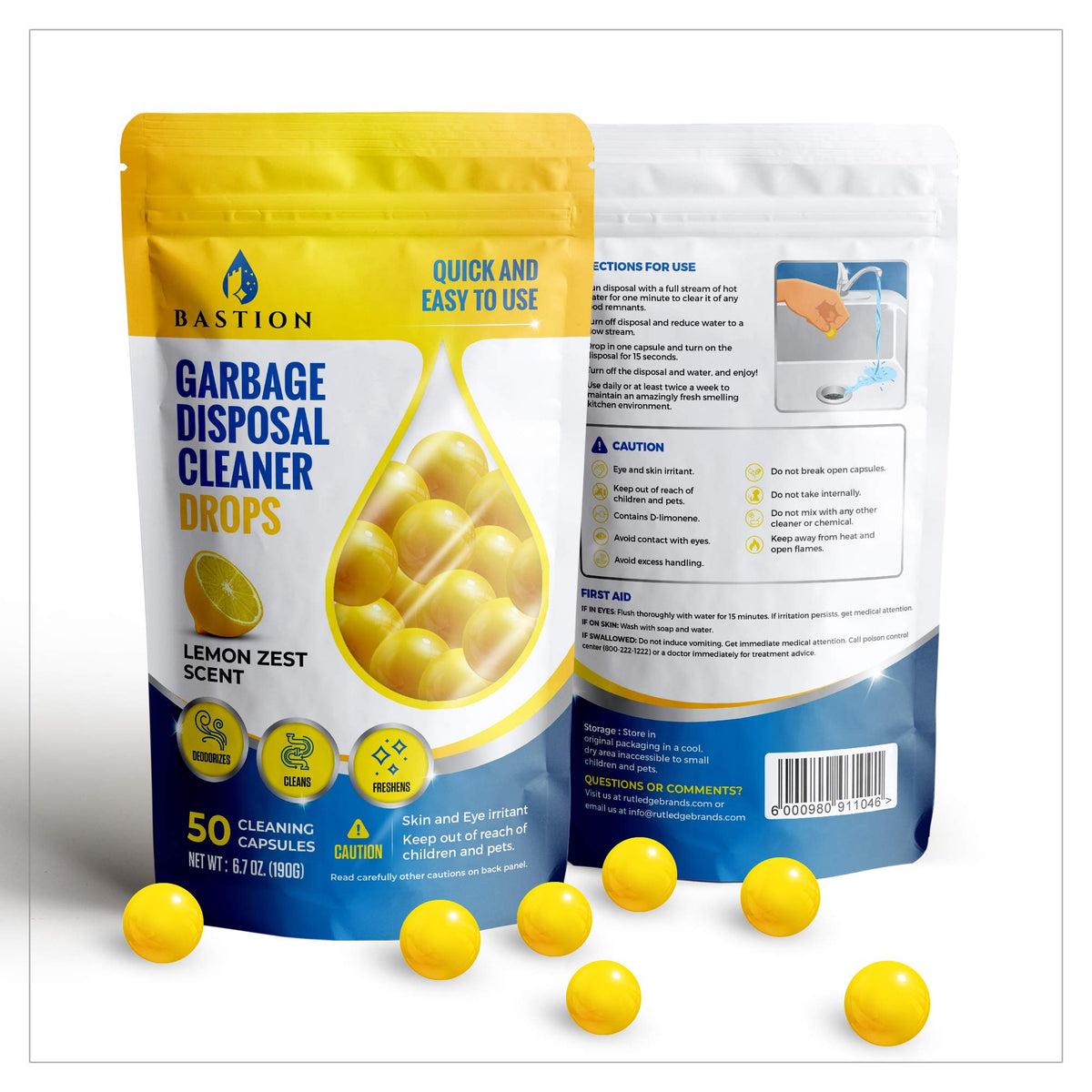Garbage Disposal Cleaner and Deodorizer Drops (50 Count)
