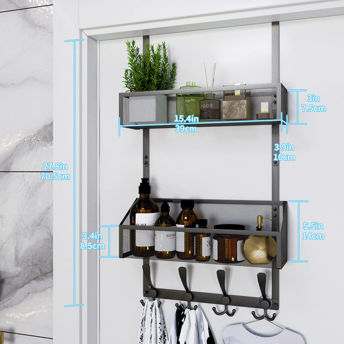 Over The Door Hooks Organizer