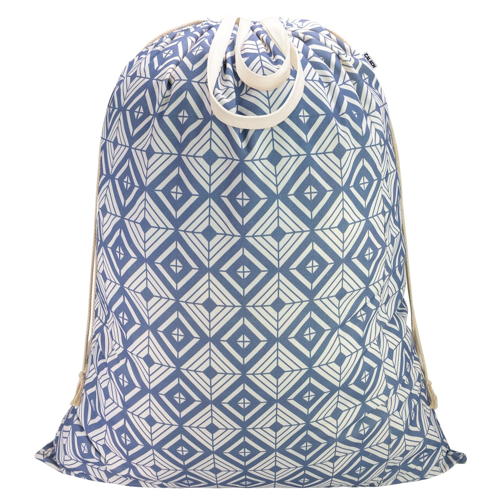 Canvas Laundry Bag with Handles & Drawstring 30"Wx35"H