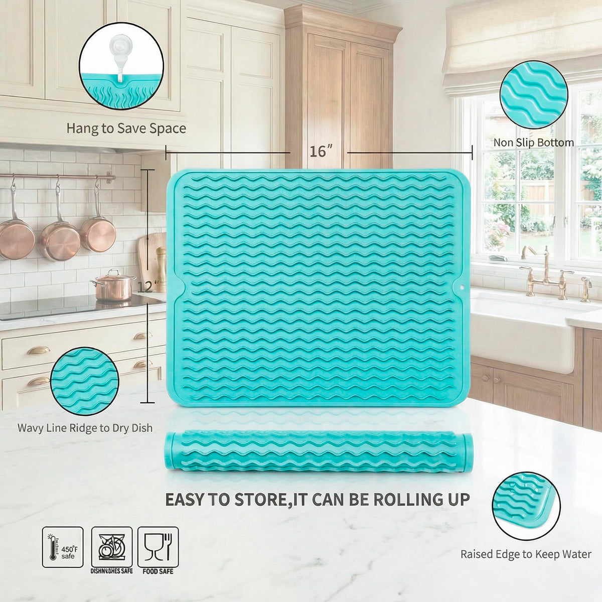 Silicone Dish Drying Mat