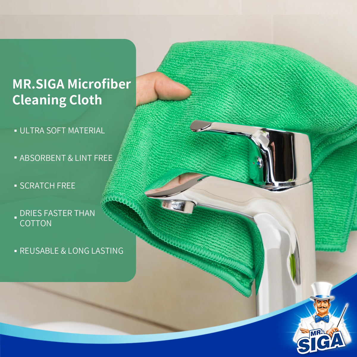 Microfiber Cleaning Cloths (12 Count)