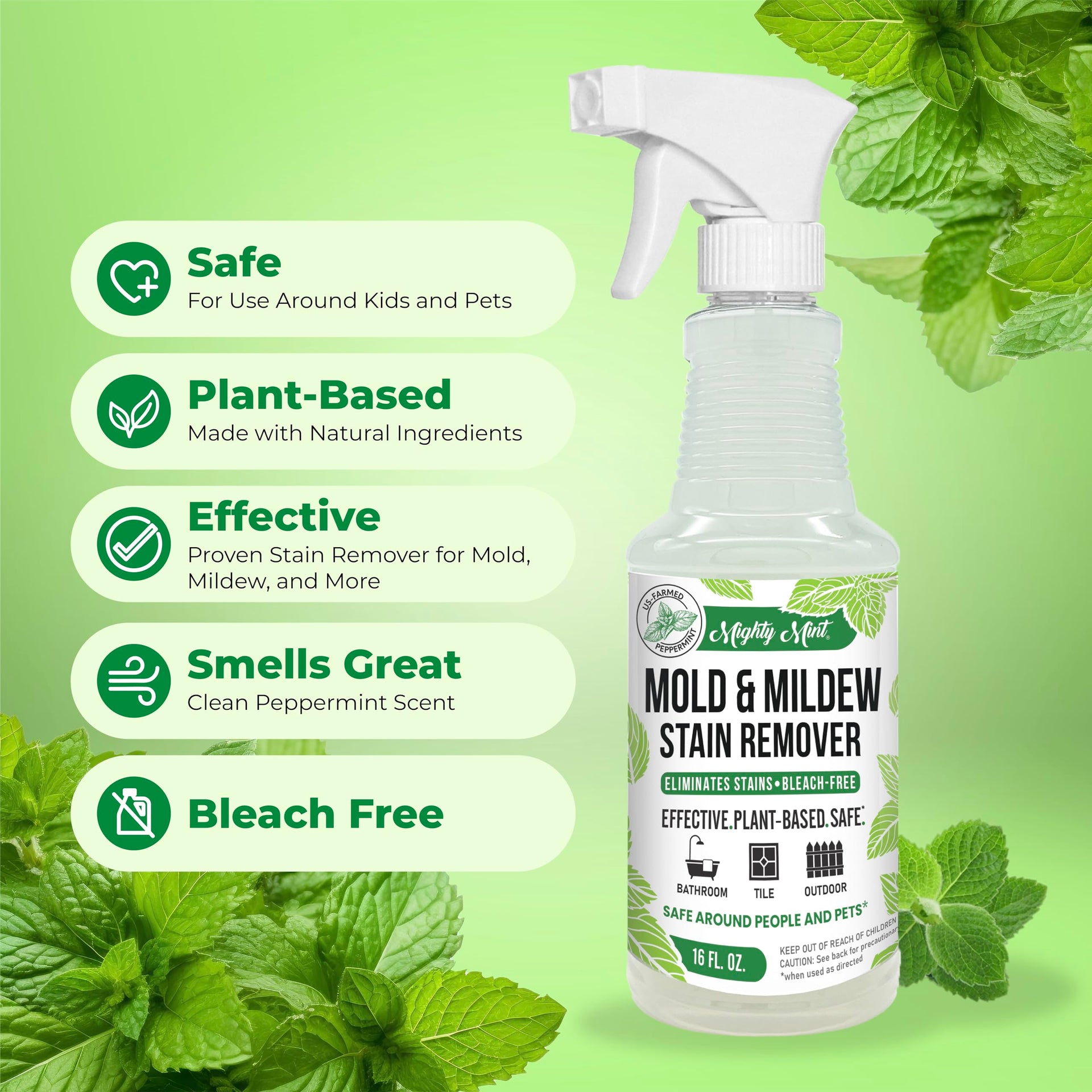Mold & Mildew Stain Remover Spray (16 Fl Oz) - ModHome Supplies