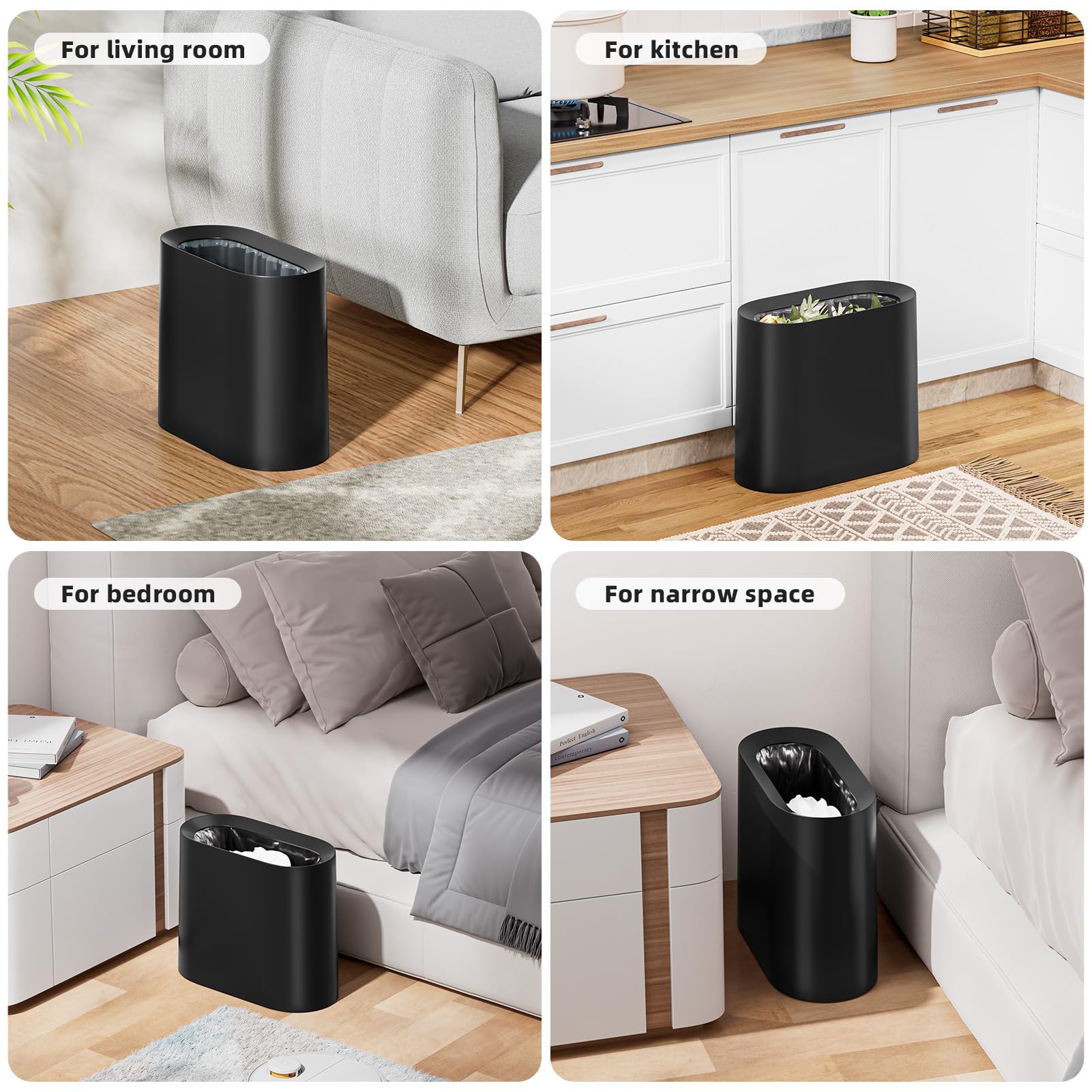 2.3 Gal Bathroom Trash Can