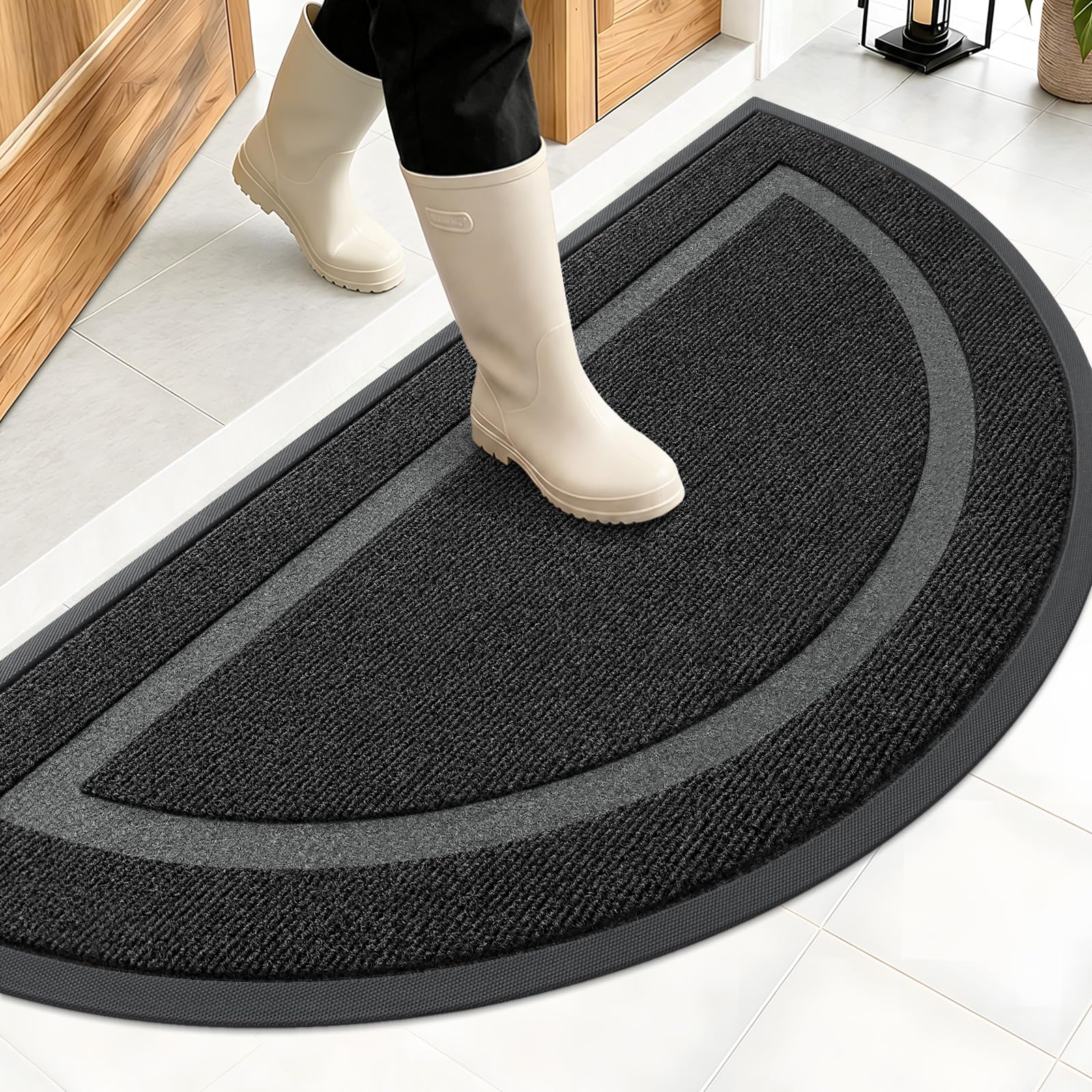 Half Circle Front Door Mat Outside 47x23 All (10.16 Sq Ft)