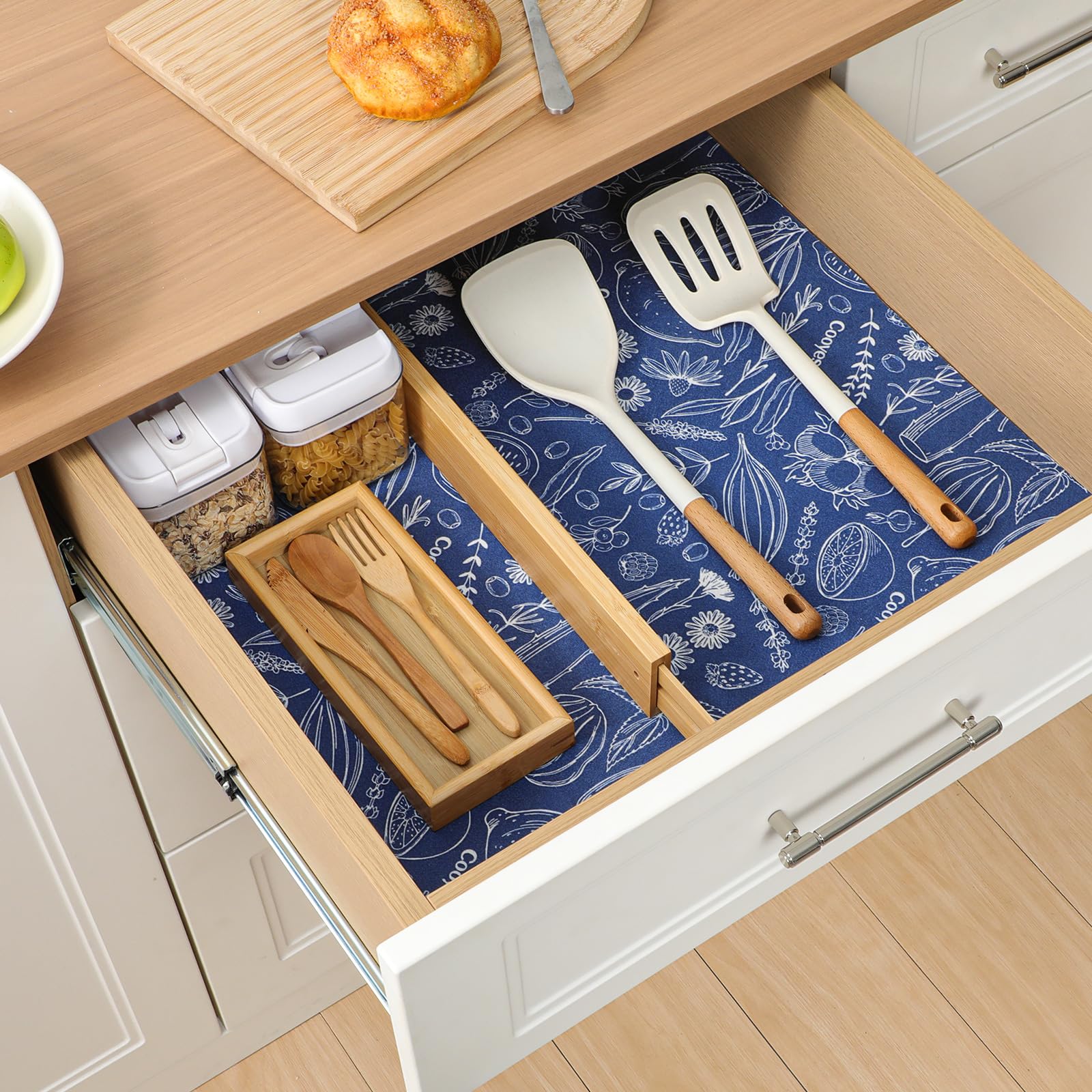 12 Pack Refrigerator Shelf Liners for French Door Fridge