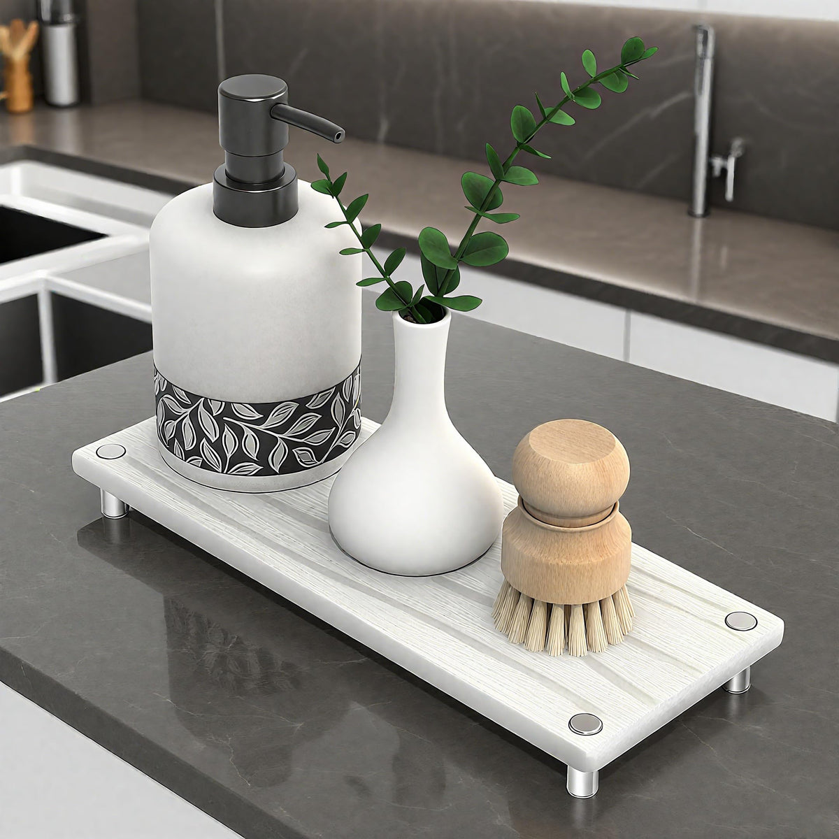 Quick Dry Sink Caddy Kitchen Sink Organizer