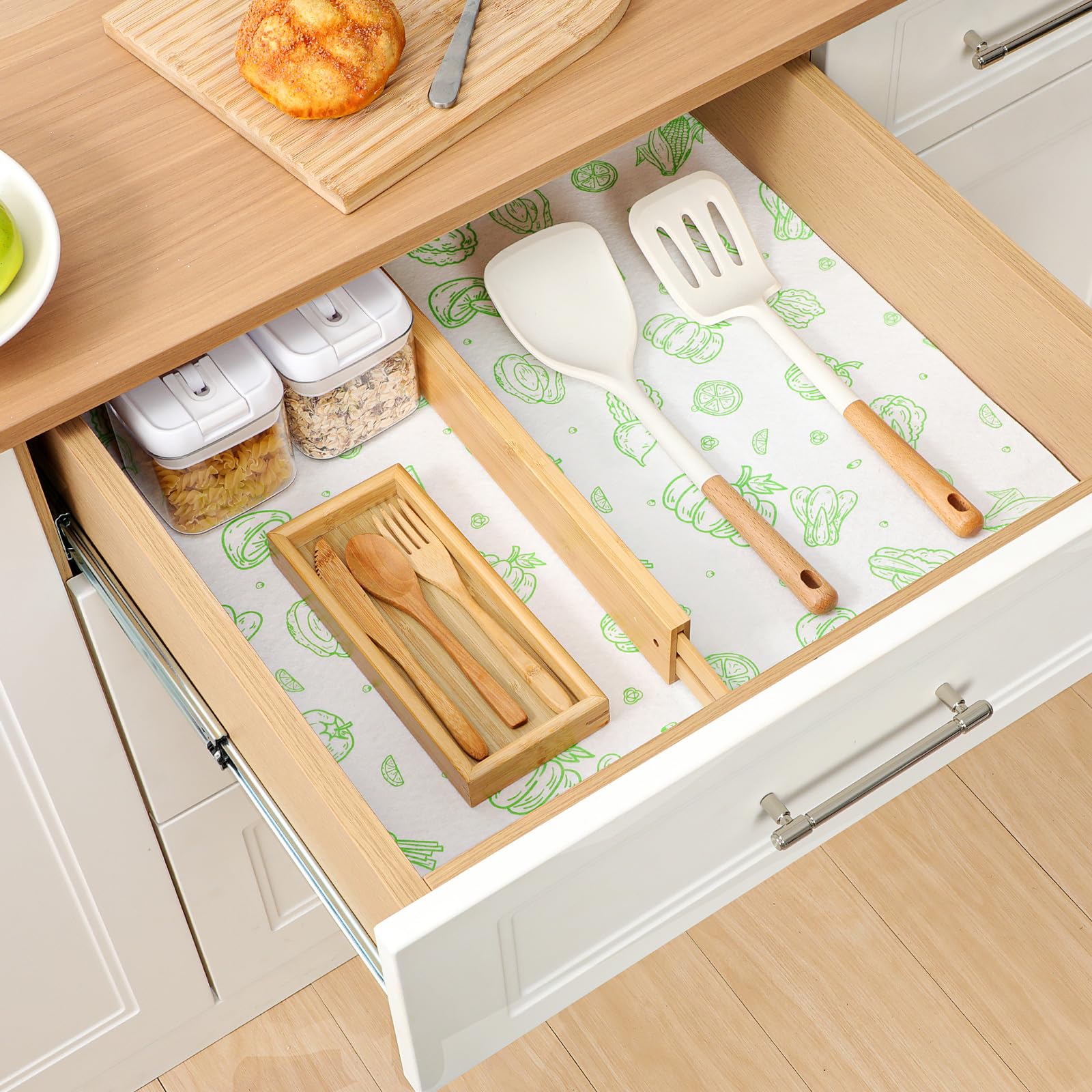 12 Pack Refrigerator Shelf Liners for French Door Fridge