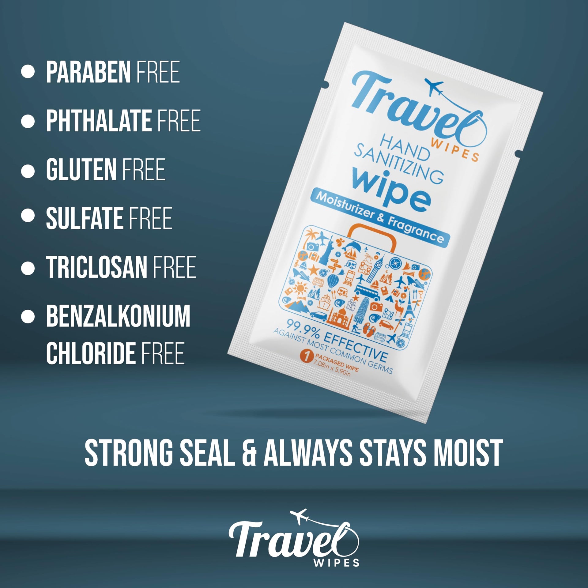 Hand Sanitizing Travel Wipes (15 Count)