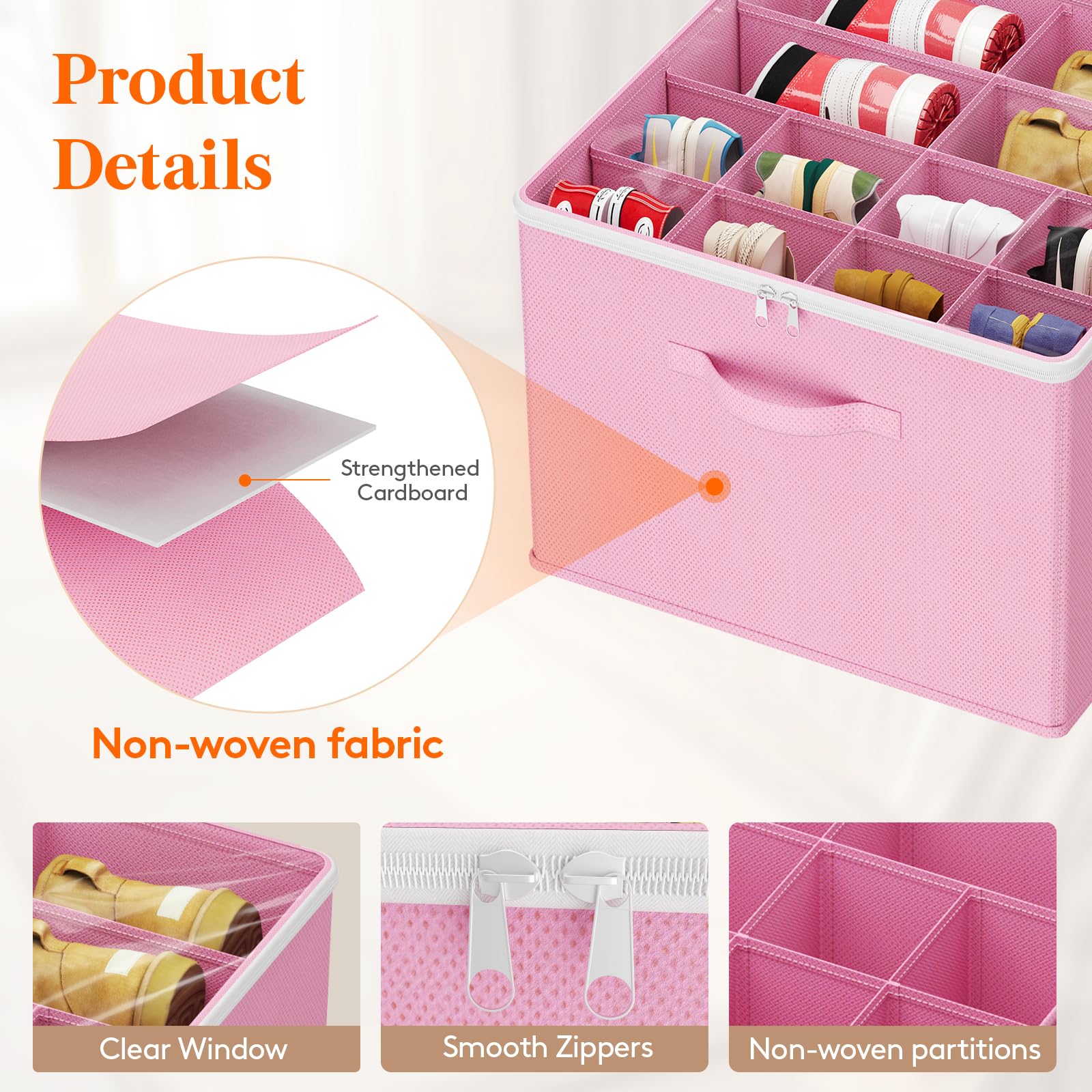 Shoe Storage Organizer for Closet (3 Count)