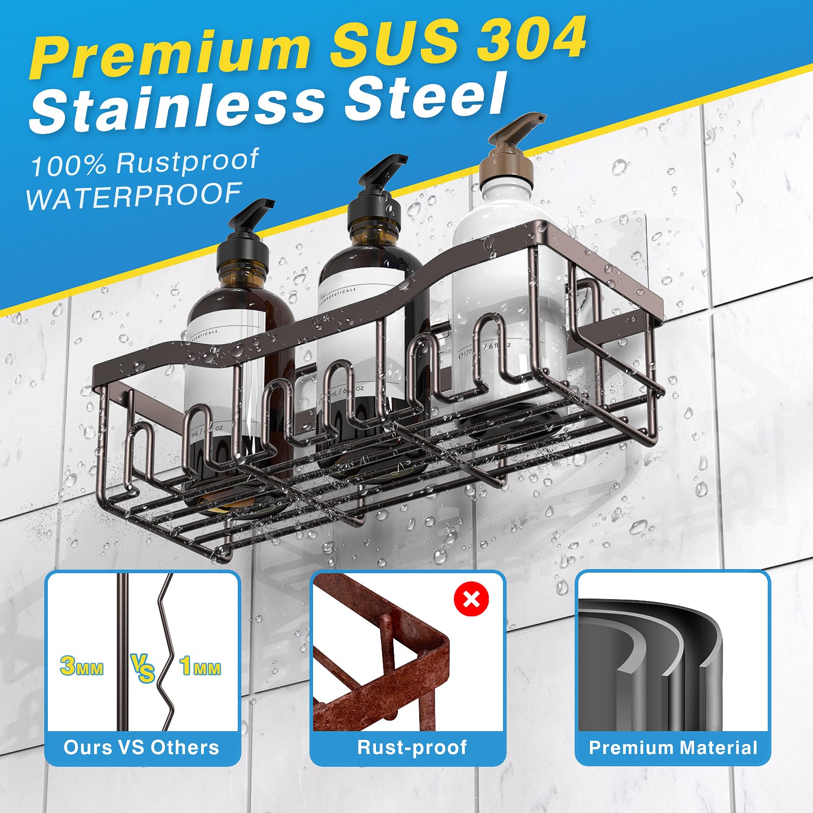 5 Pack Shower Caddy