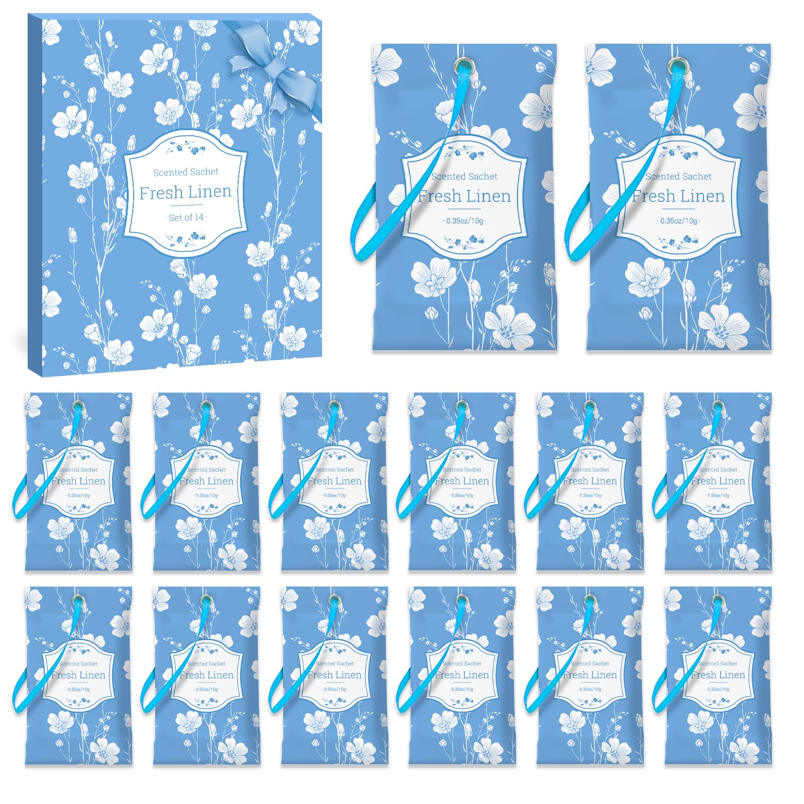 Scented Sachets for Drawer and Closet (14 Count)