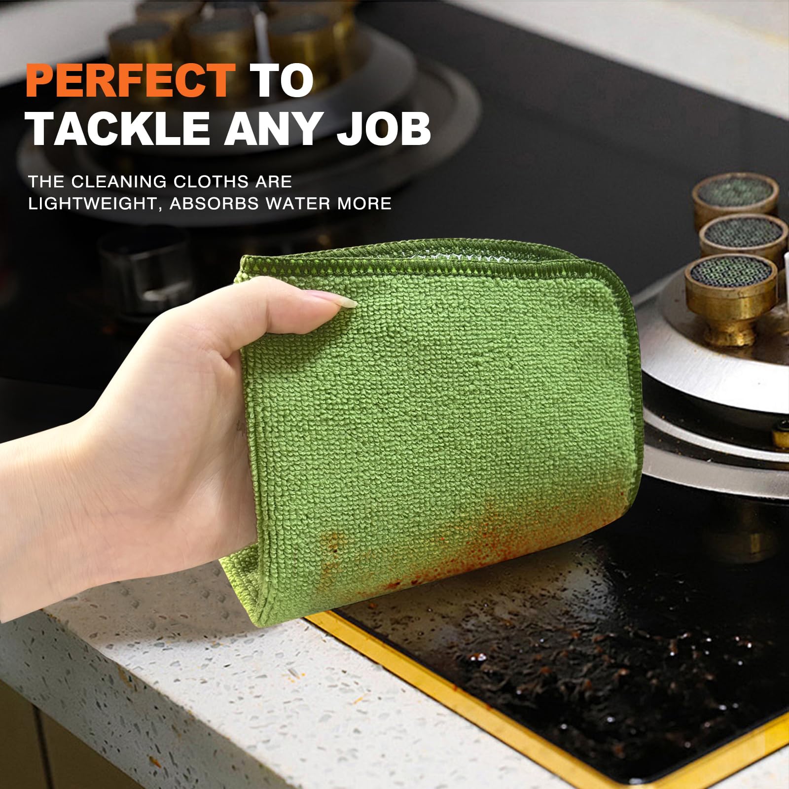 Dish Cloths for Washing Dishes with Scrub Side (9 Count)