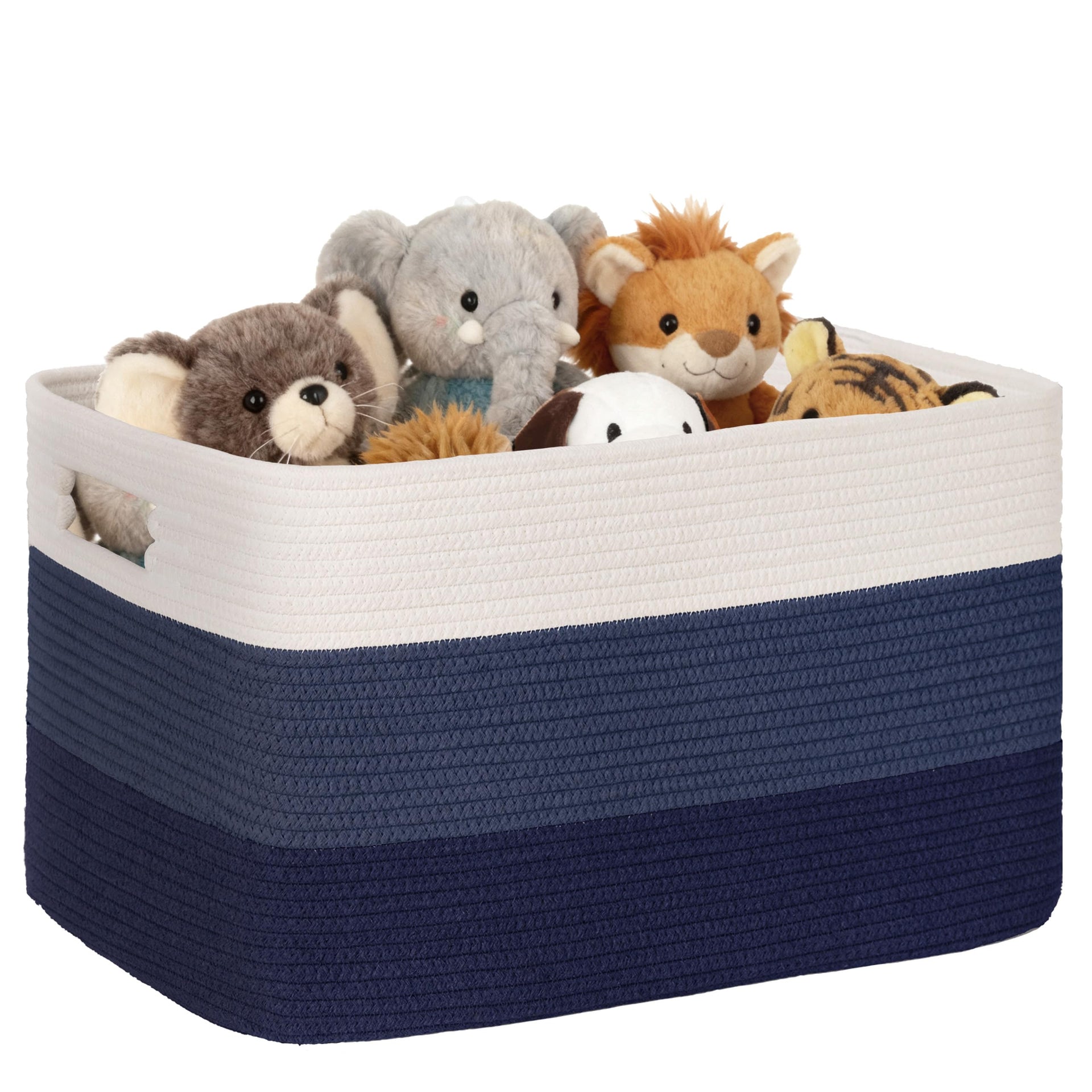 86L Large Woven Laundry Basket Hamper with Handles