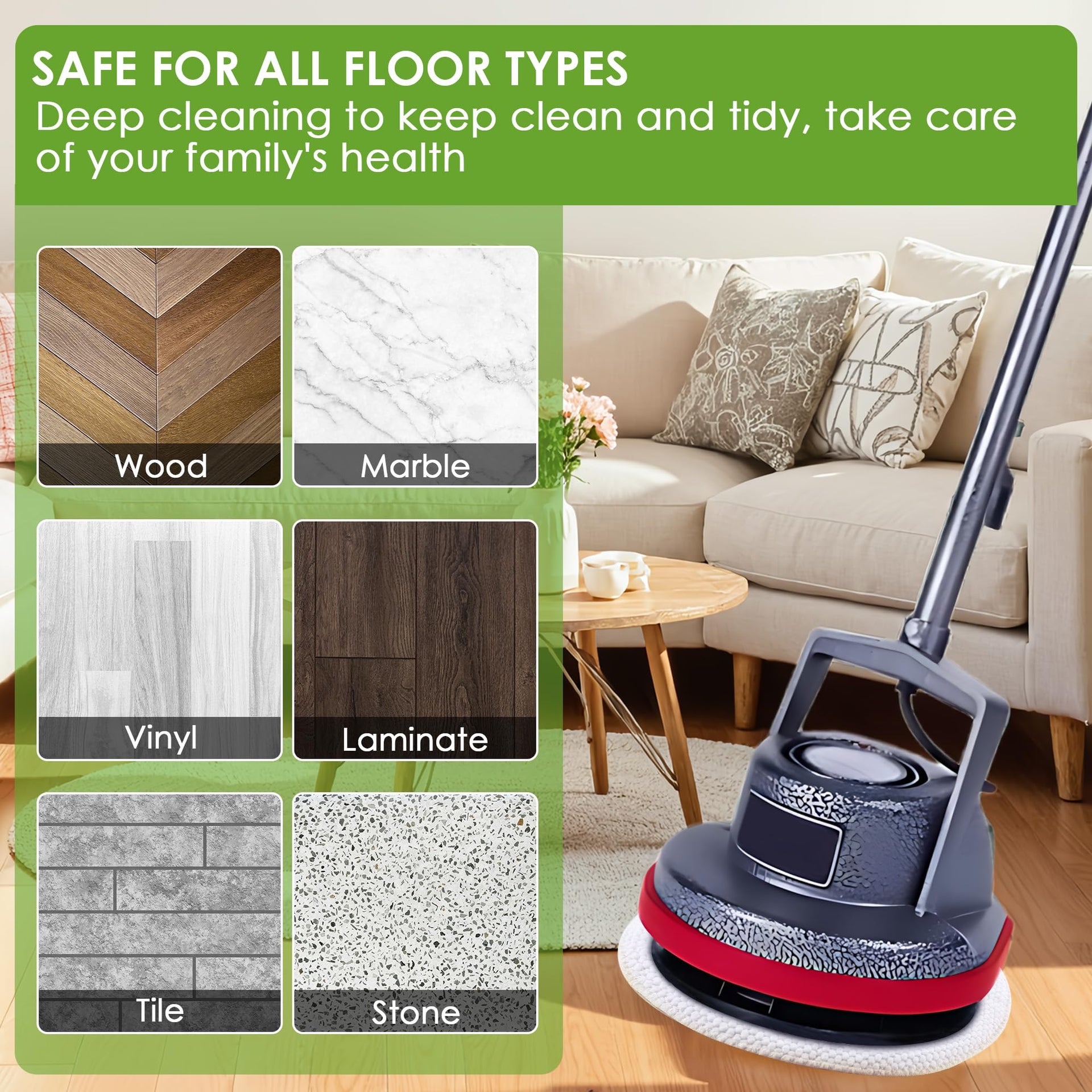 3 Pack 12" Floor Machine Pads Compatible with Oreck Commercial 550MC Orbiter Scrubber Machine (3 Count)