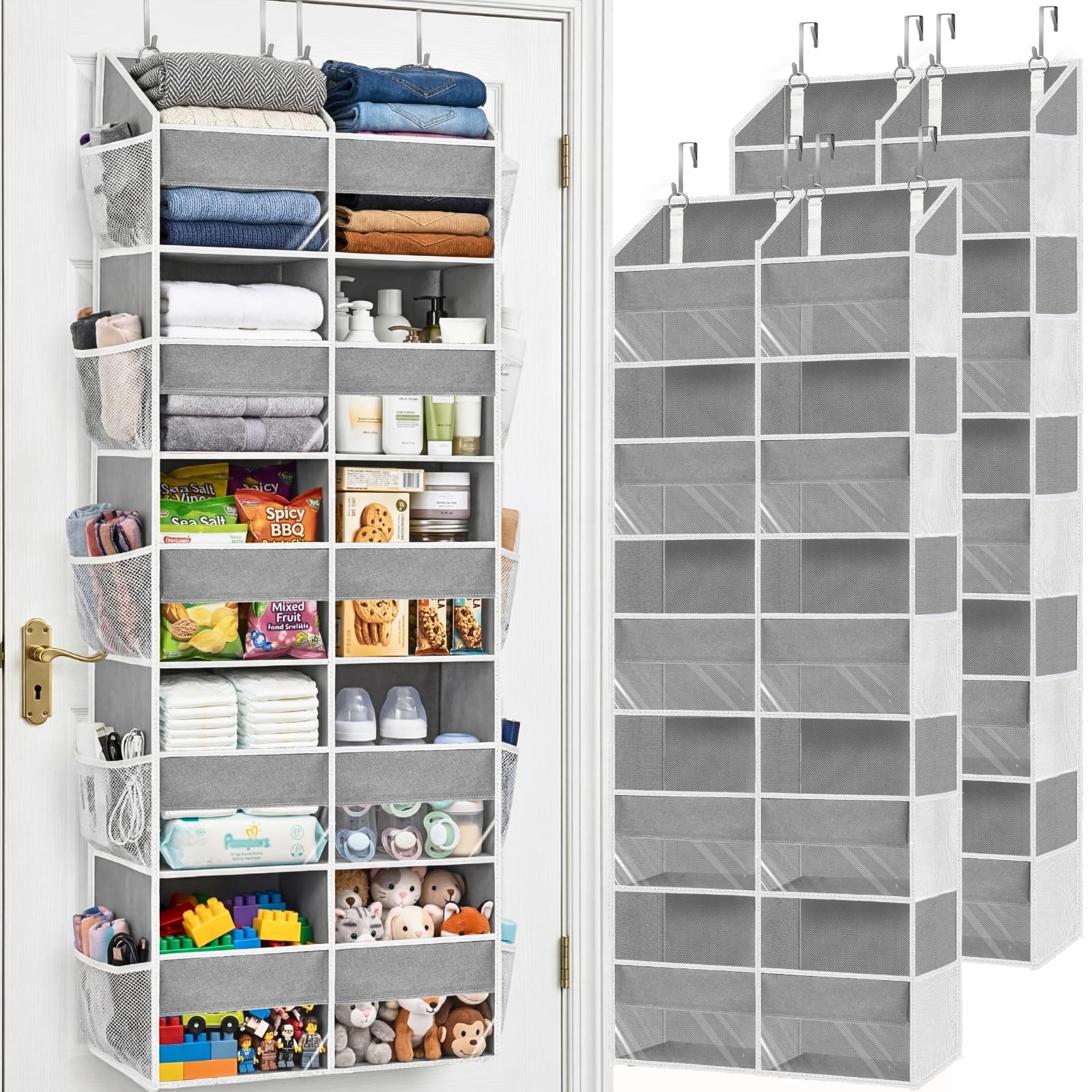 2 Pack Over the Door Organizer 5 Tiers