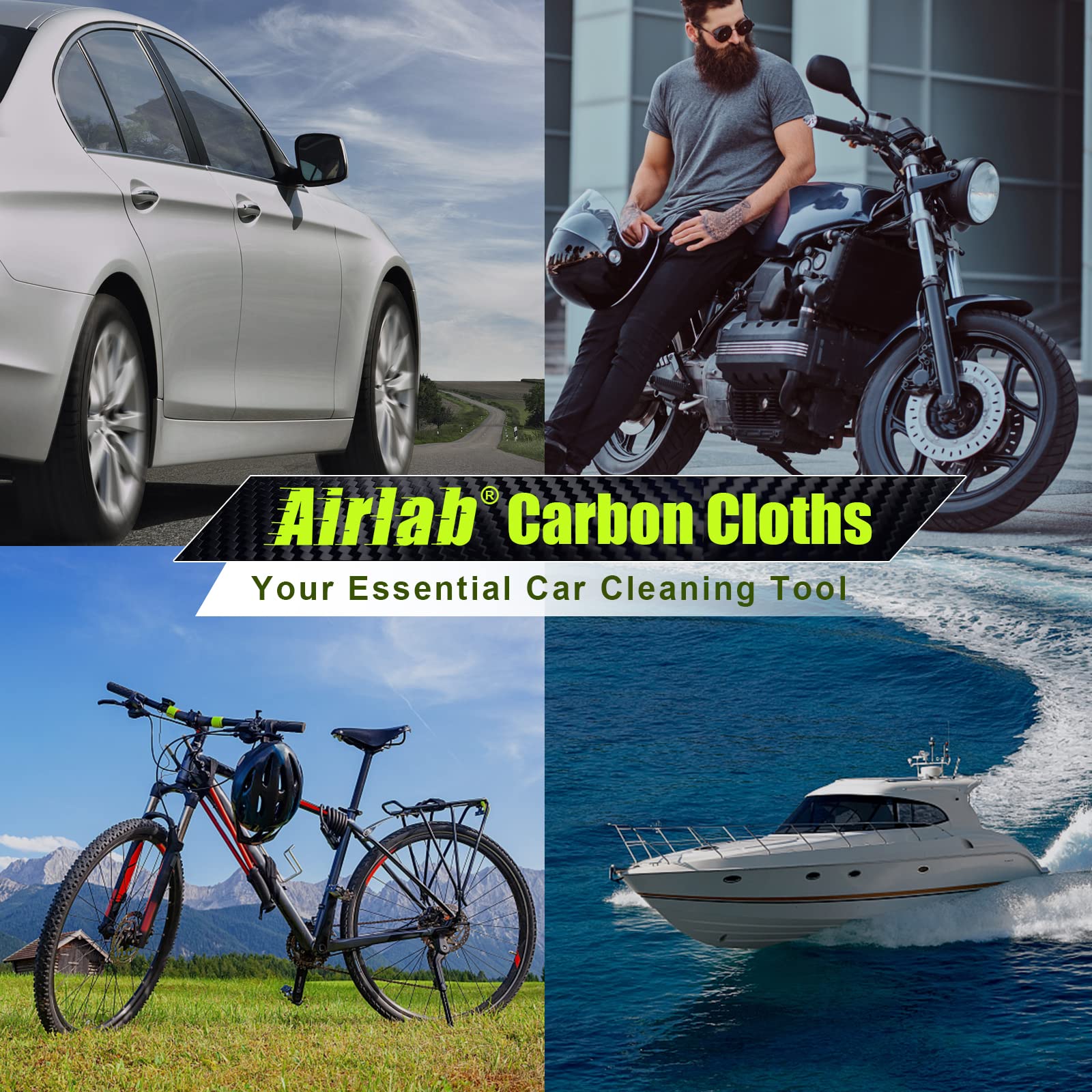 Microfiber Towels Cars Wash Drying Cleaning Cloth (2 Count)