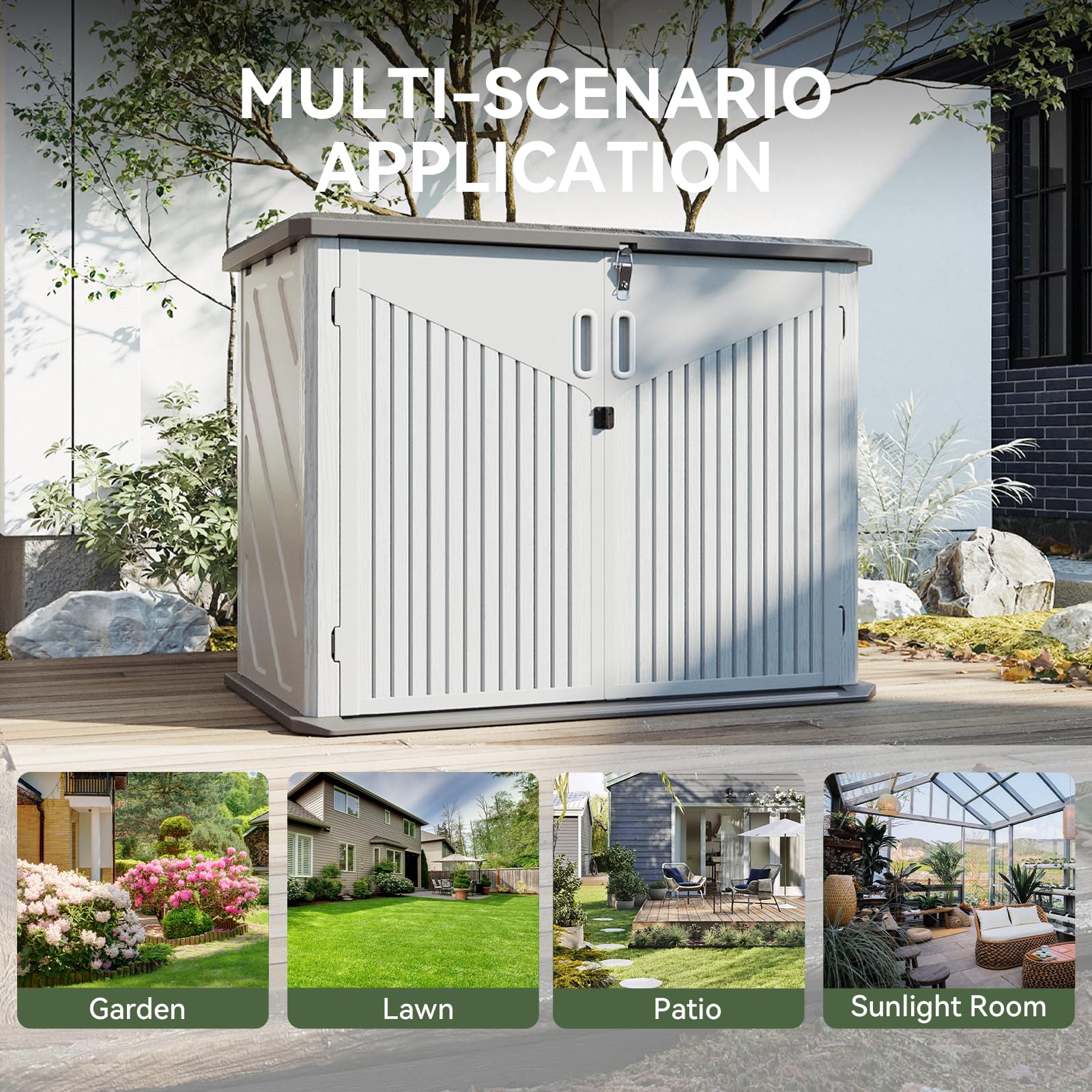 Horizontal Storage Sheds 34 Cu.ft