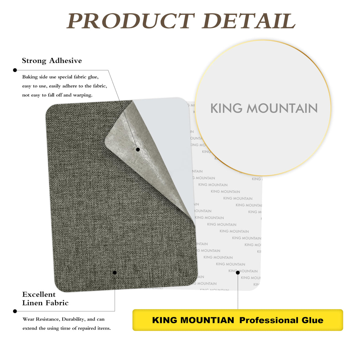 Coarse Linen Repair Patches