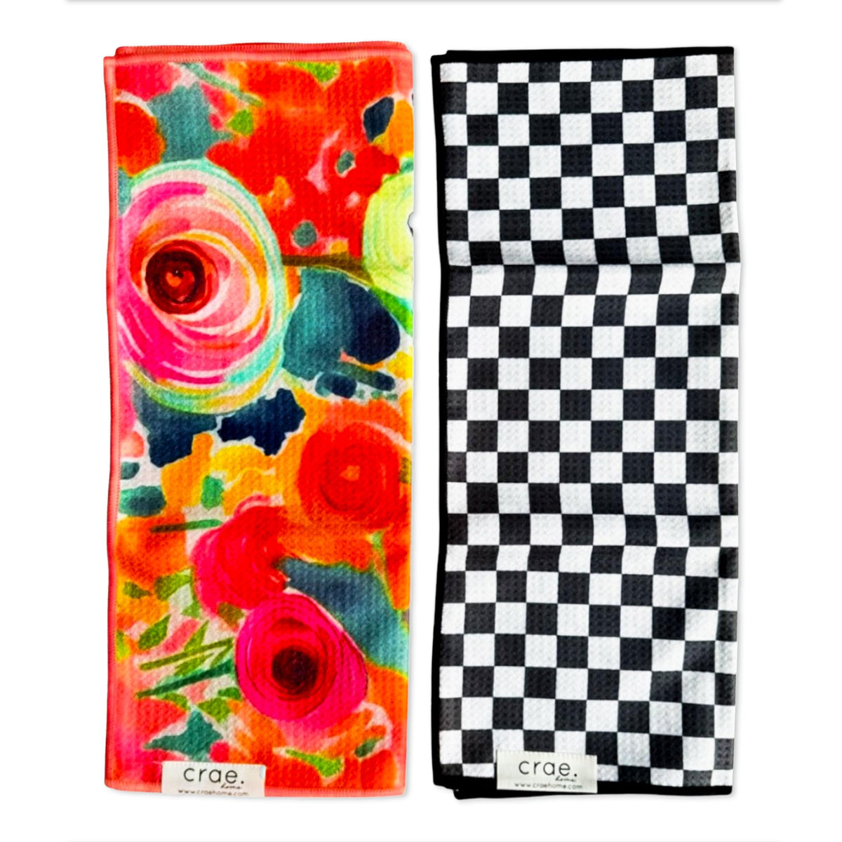 Double Sided Microfiber Hand Towels (2 Count)