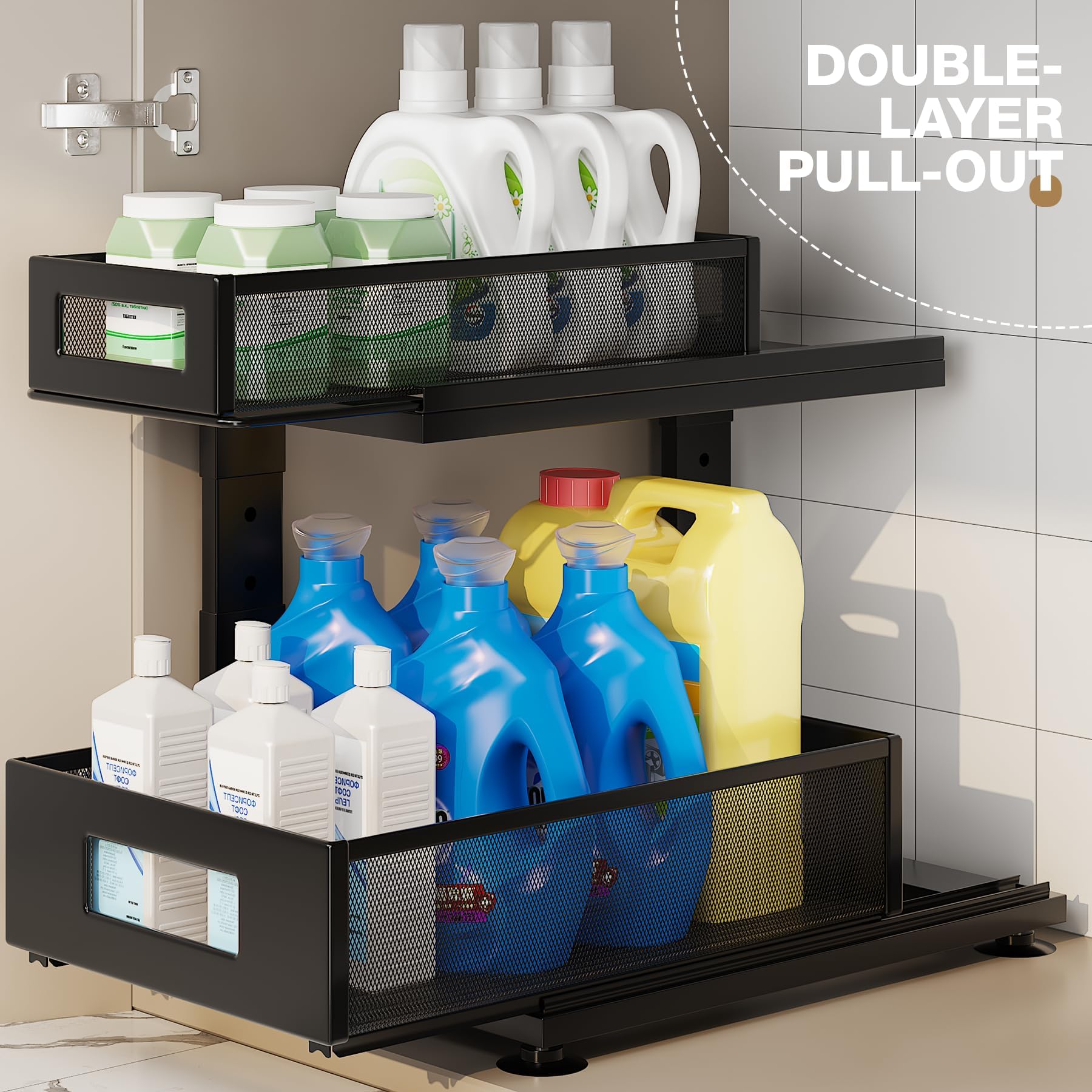 2 Pack Under Sink Organizer with Next (2 Count)