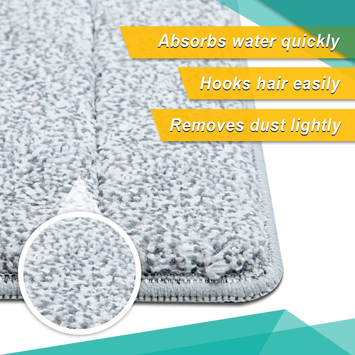 Bulletproof Microfiber Mop Replacement Heads