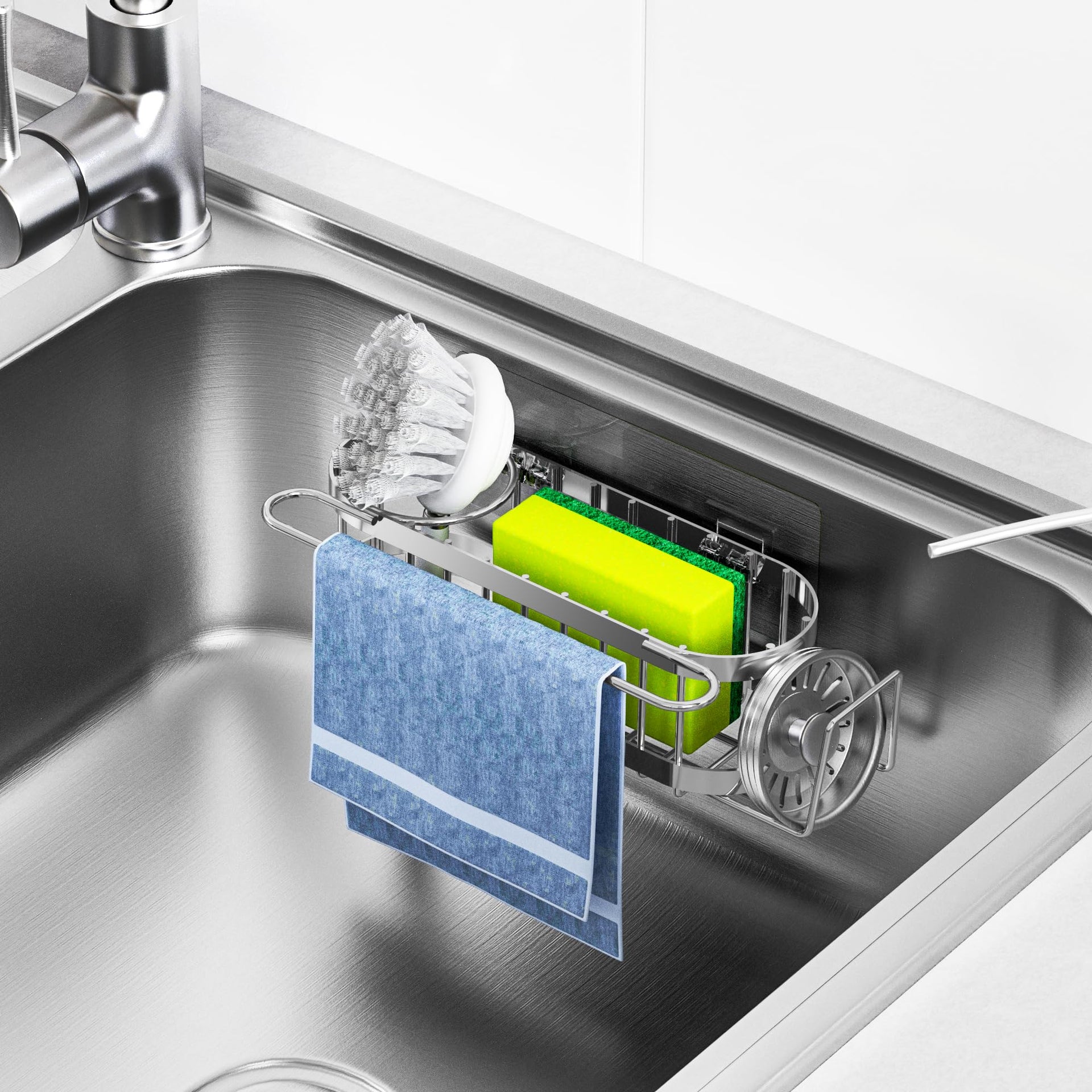 Kitchen Sink Caddy Sponge Holder in The Sink