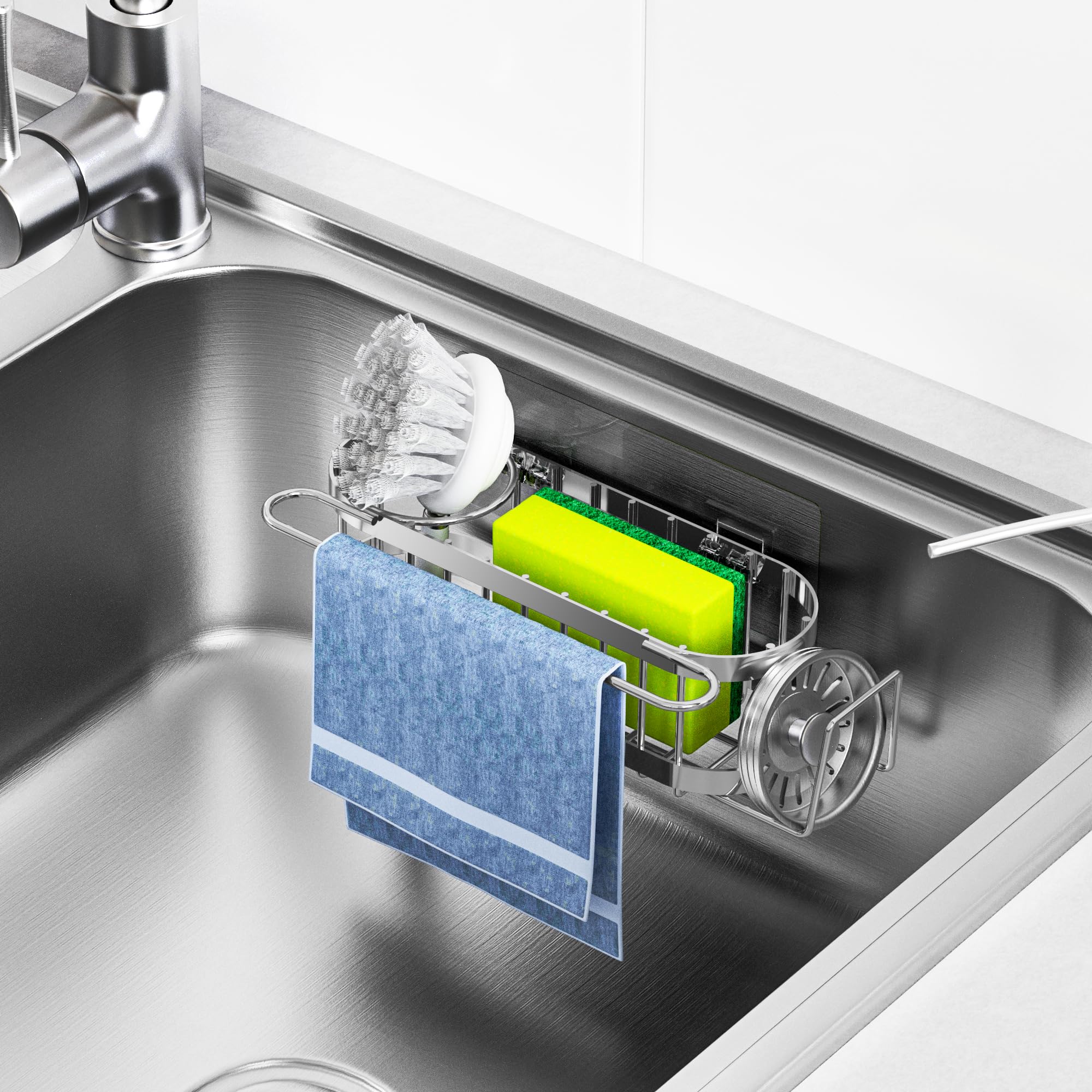 Kitchen Sink Caddy Sponge Holder in The Sink