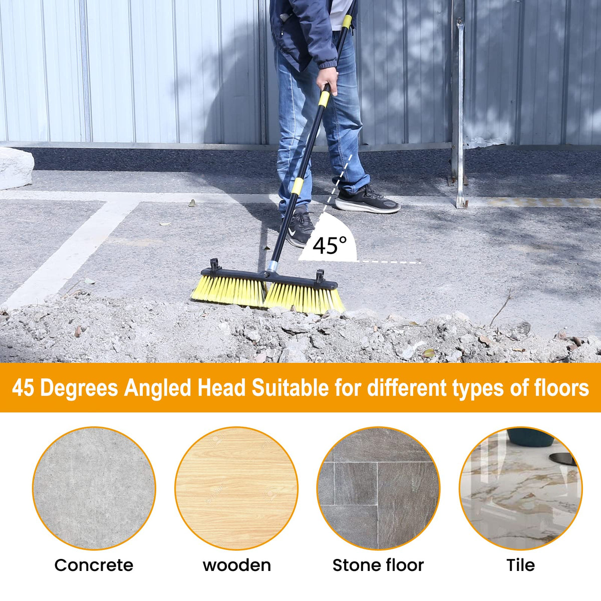 18 Inches Push Broom Outdoor