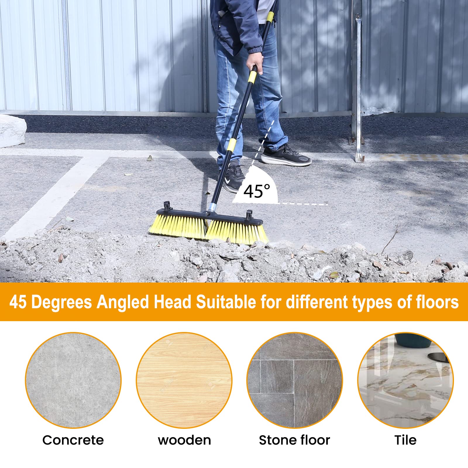 18 Inches Push Broom Outdoor