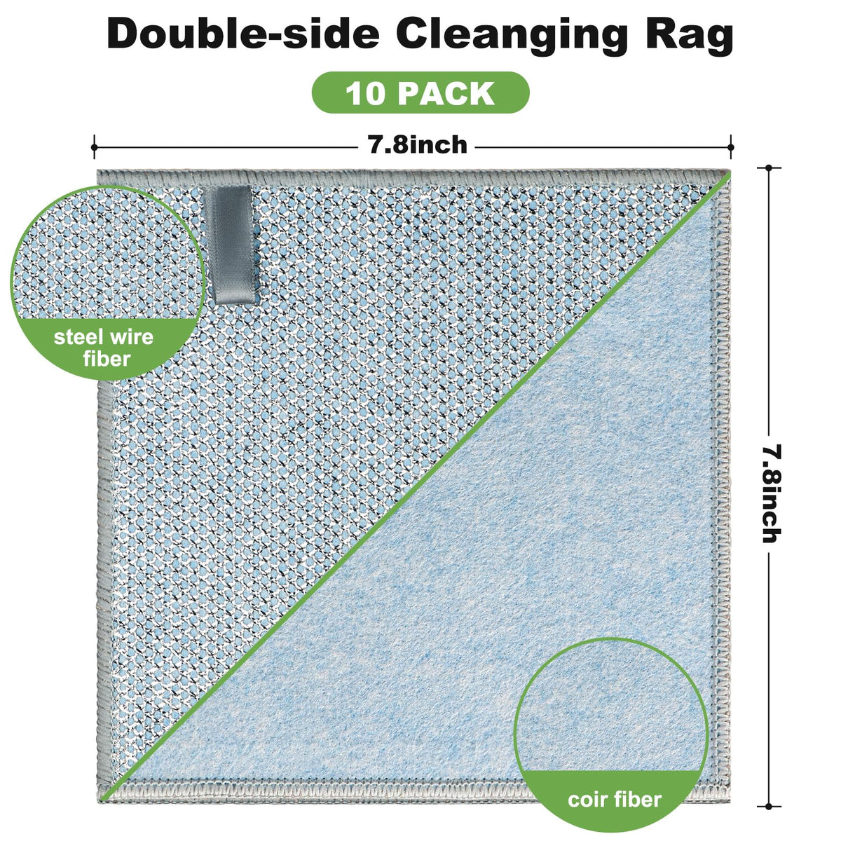 20pcs Non Scratch Wire Dishcloth