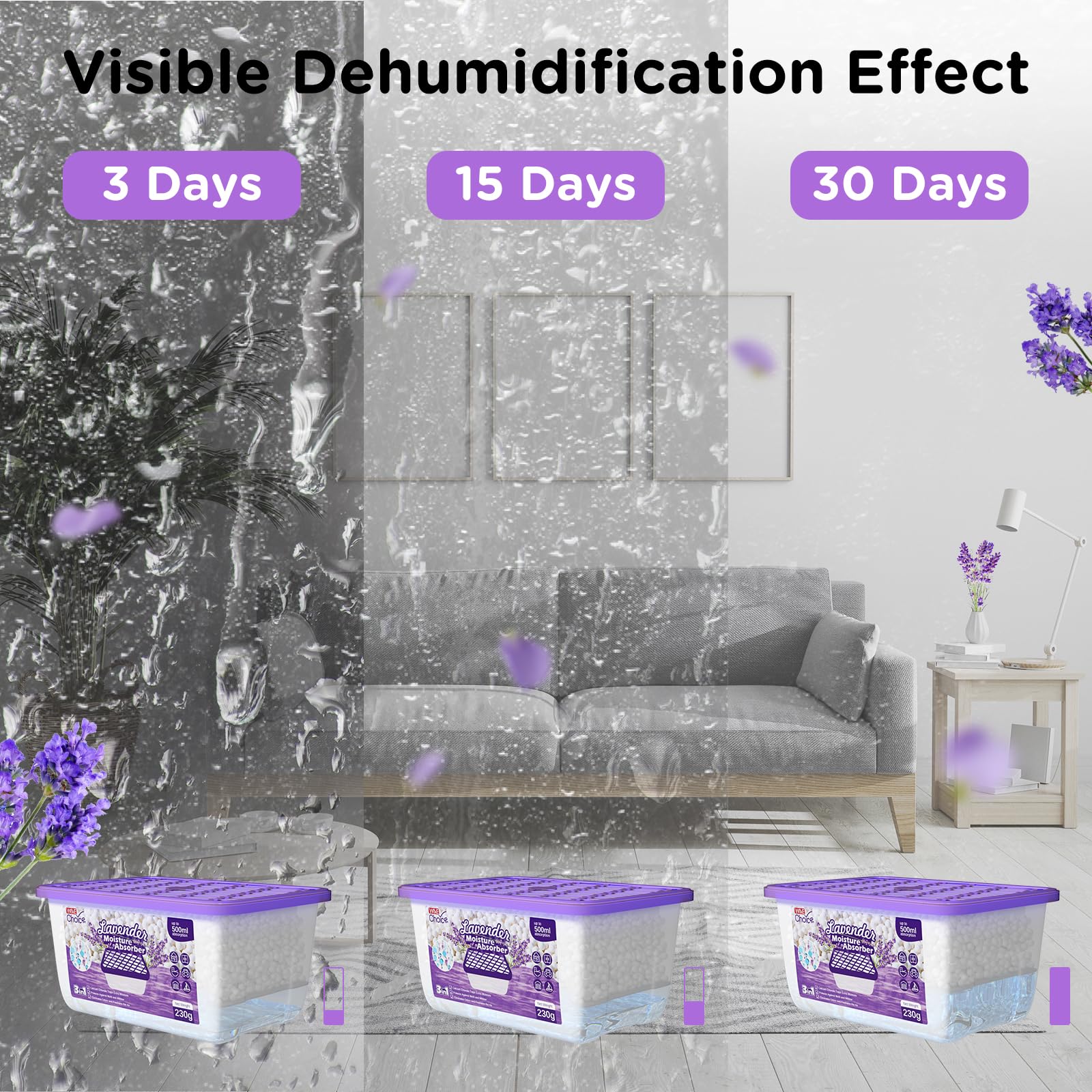 Moisture Absorbers with Lavender Scent (12 Count)