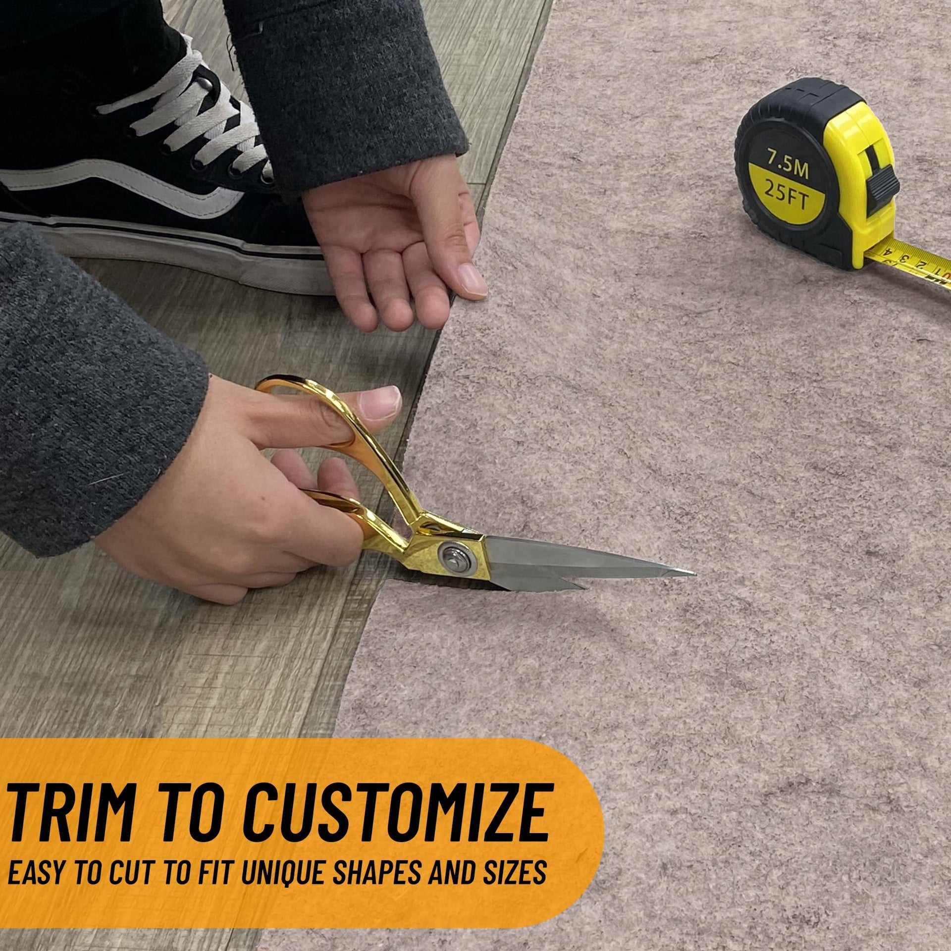 8' x 9' Non Slip Rug Pad Gripper 1