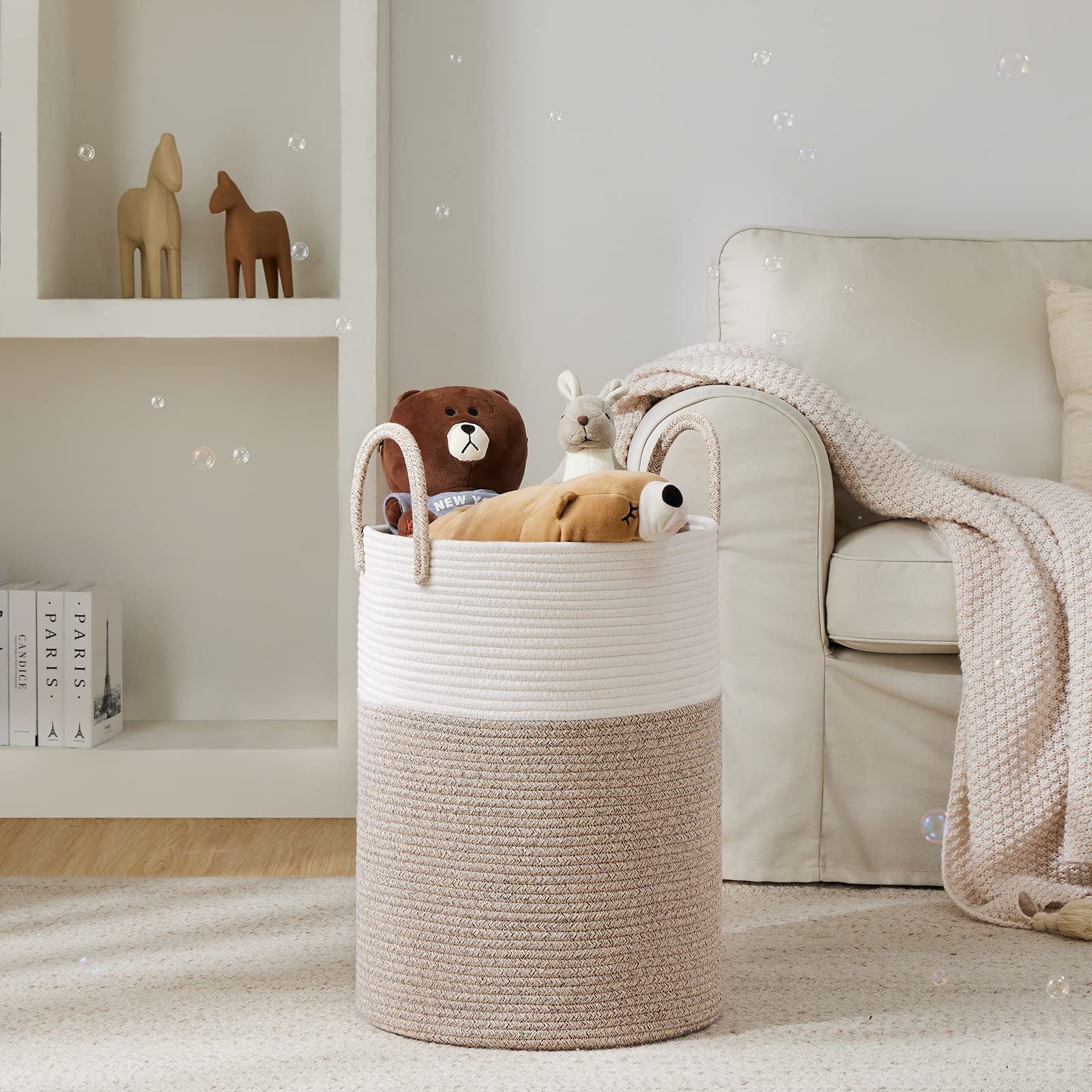 Cotton Rope Laundry Hamper Basket - ModHome Supplies