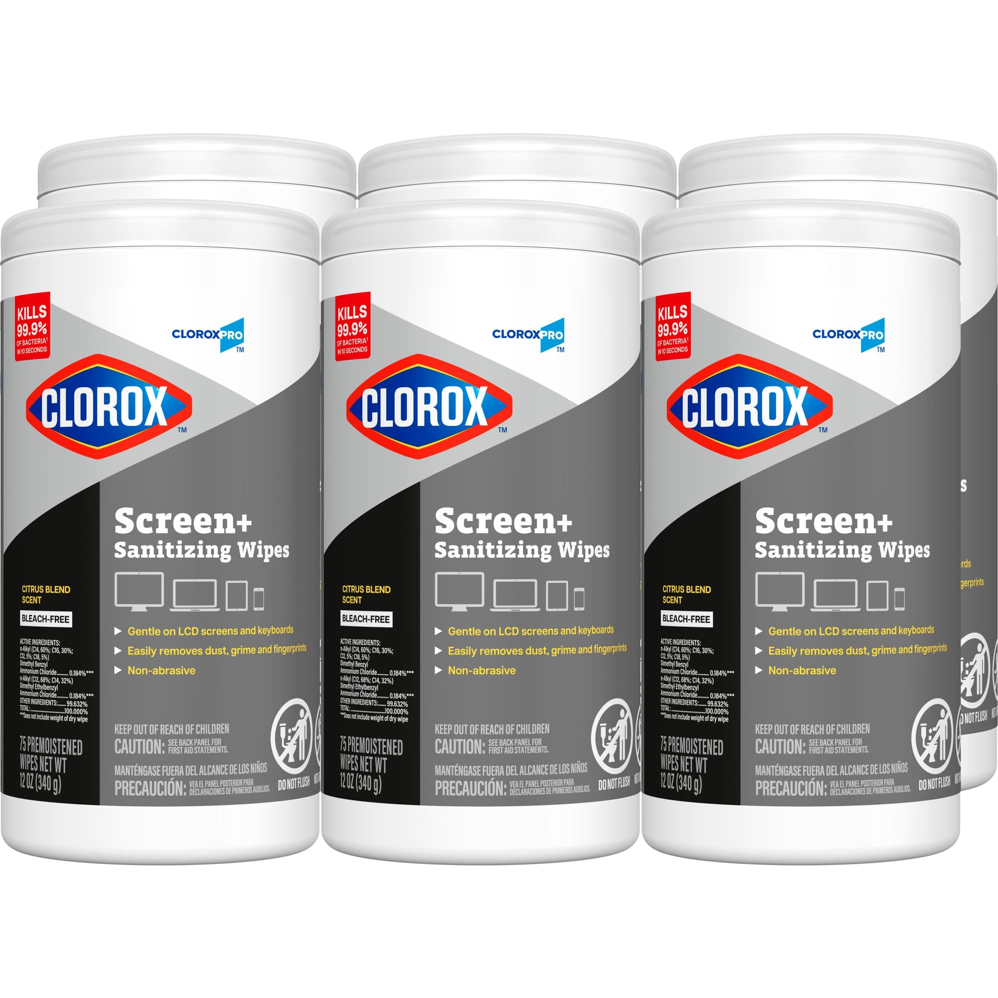 Clorox Screen+ Sanitizing Wipes (75 Count)