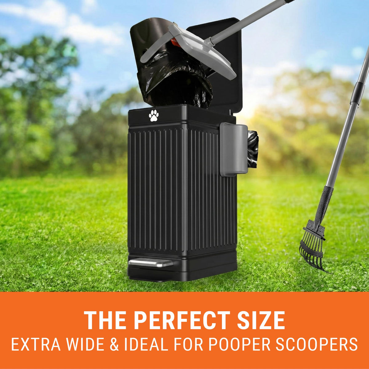 Dog Poop Trash Can Outside (30 Count)
