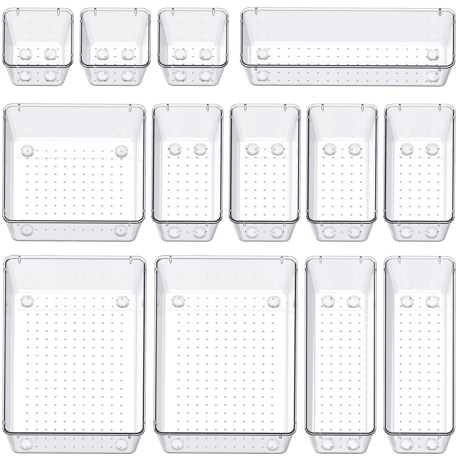 13 Piece Drawer Organizers with Non (13 Count)