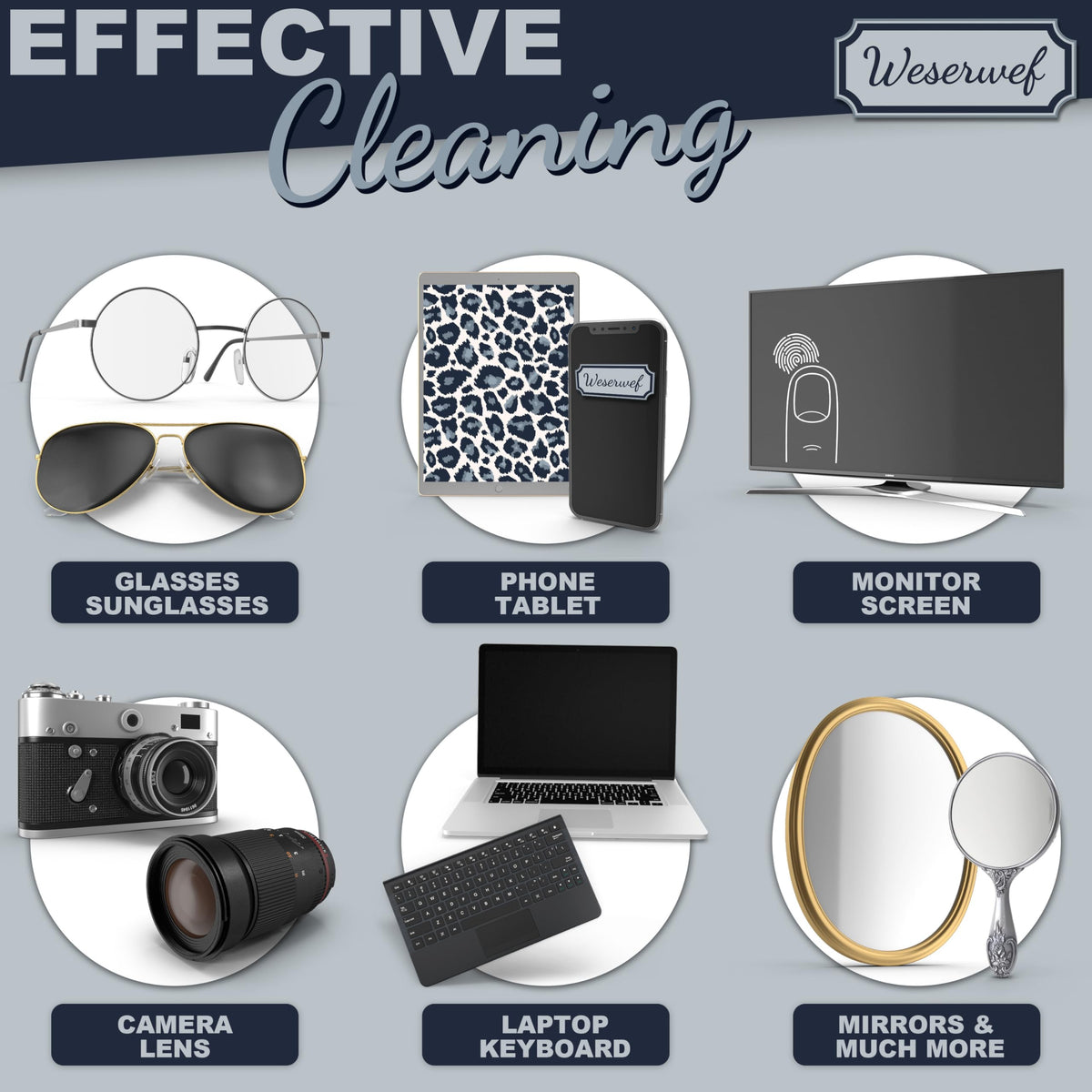 Design Microfiber Glasses Cleaning Cloth