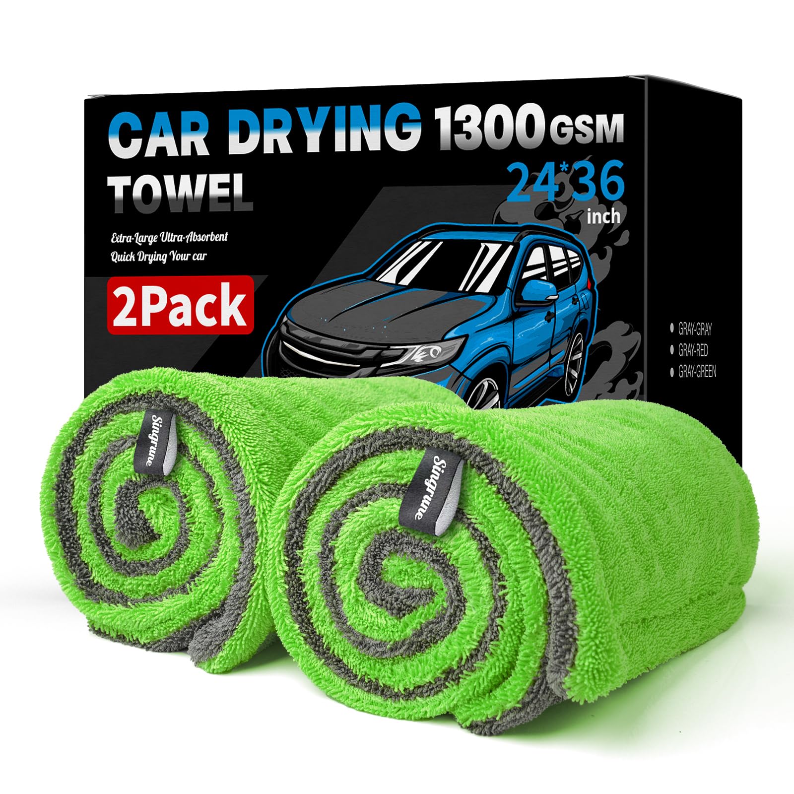 2 Pack XL Car Drying Towel (2 Count)
